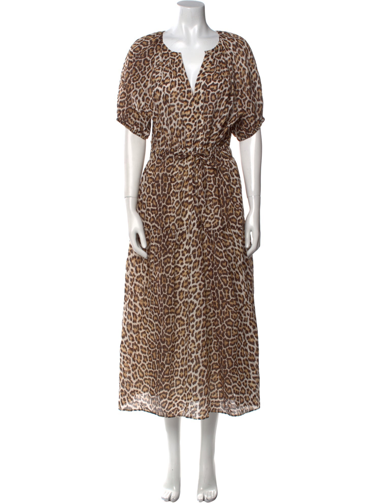 Gerard Darel Animal Print Long Dress