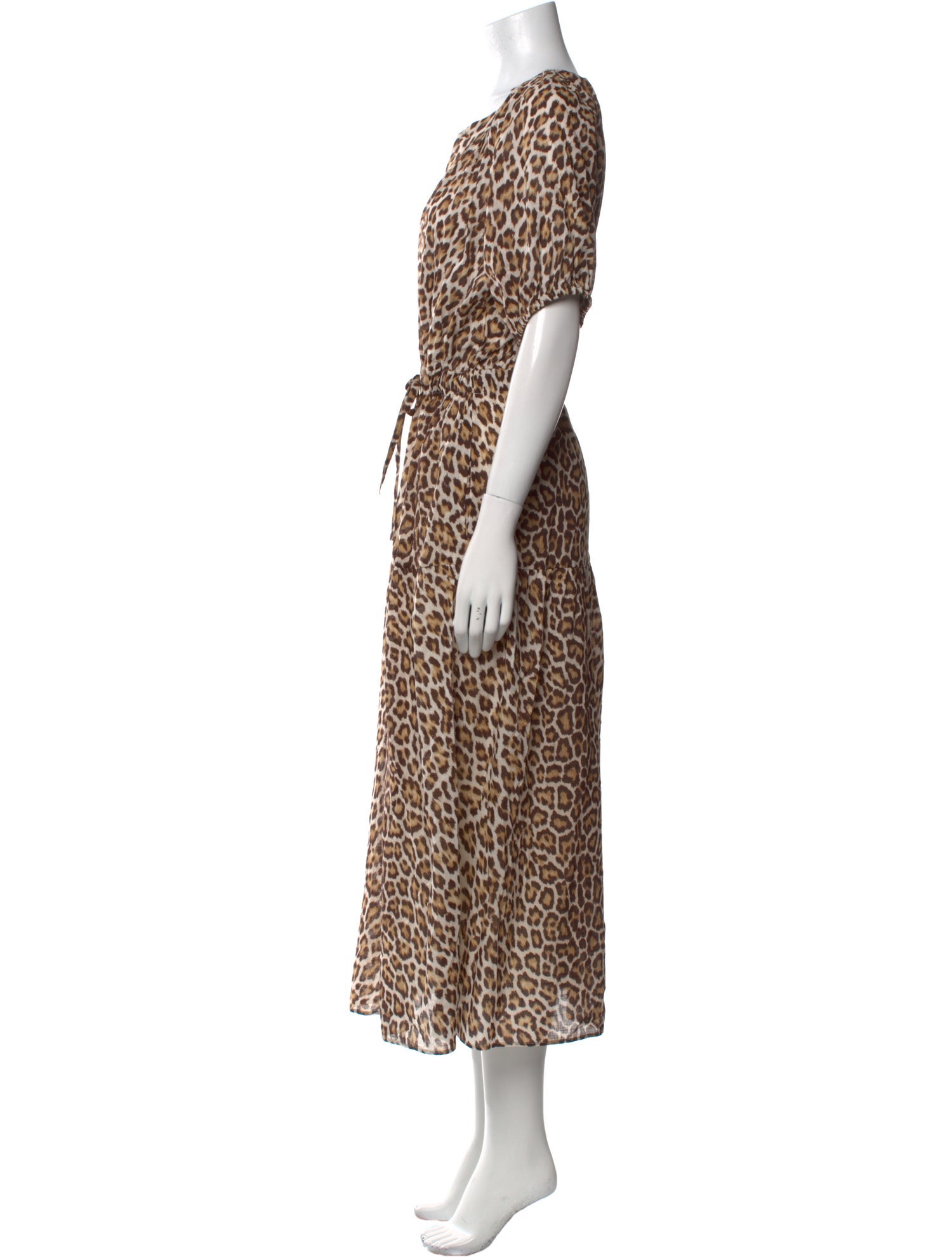 Gerard Darel Animal Print Long Dress