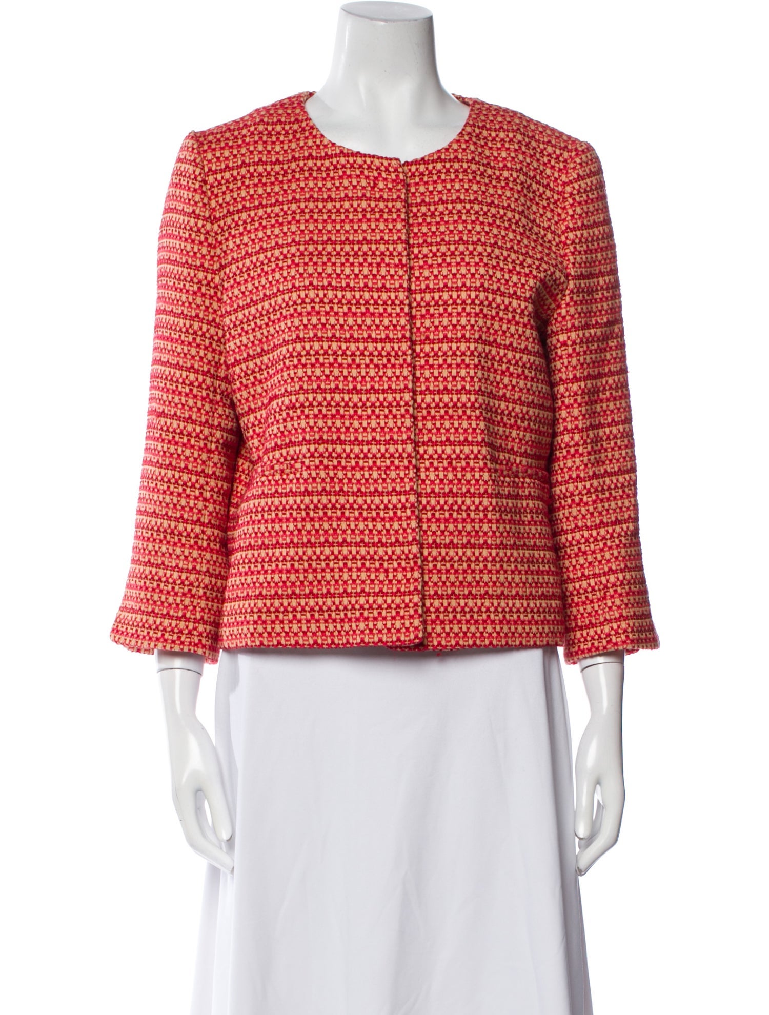 Gerard Darel Tweed Pattern Evening Jacket