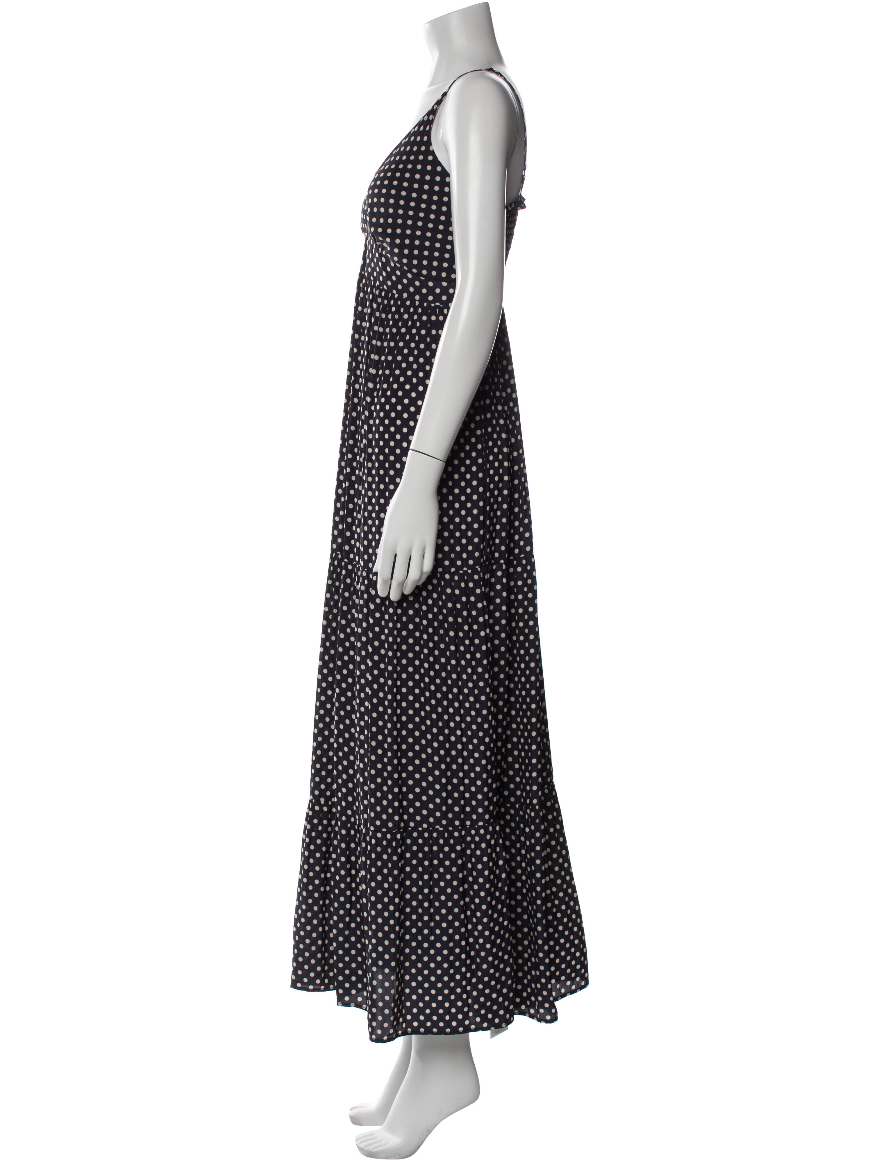Gerard Darel Polka Dot Print Long Dress