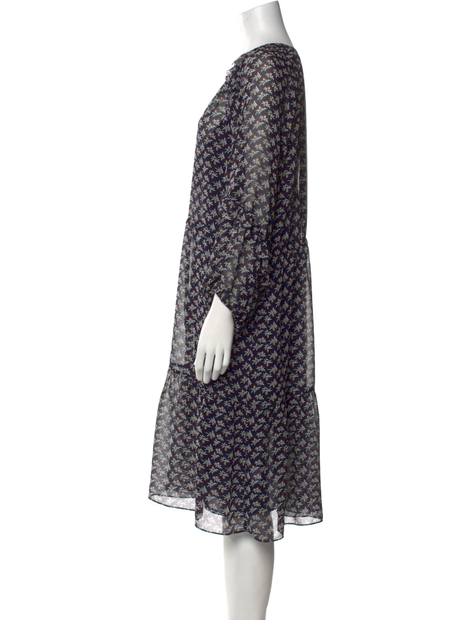 Gerard Darel Floral Print Knee-Length Dress