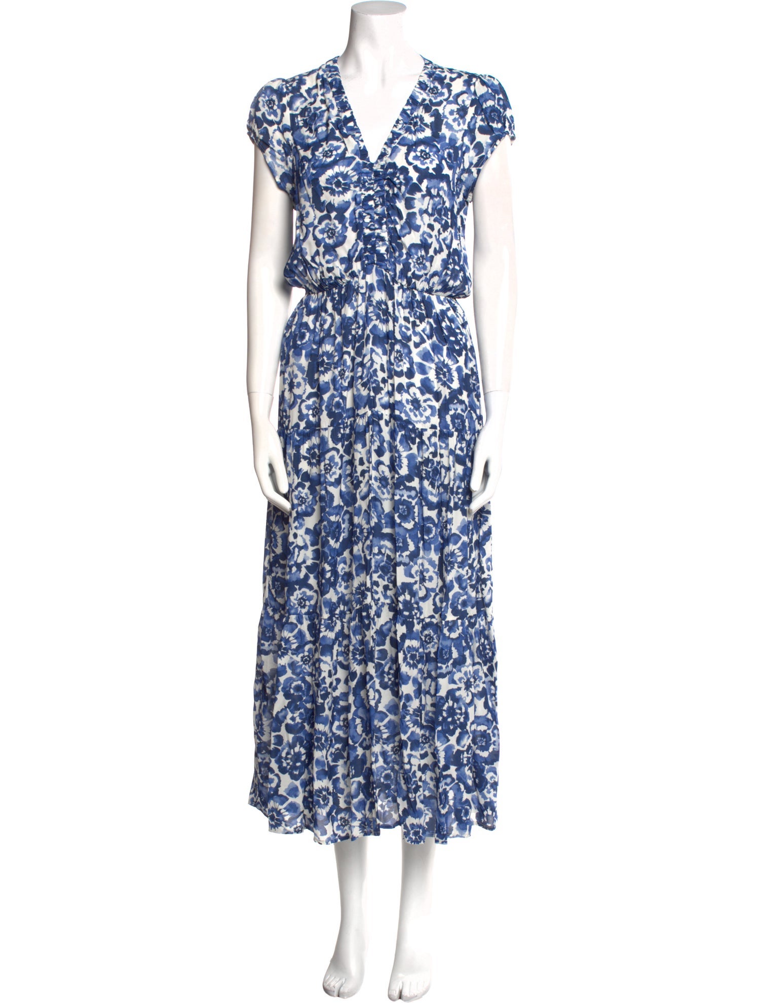 Gerard Darel Floral Print Midi Length Dress