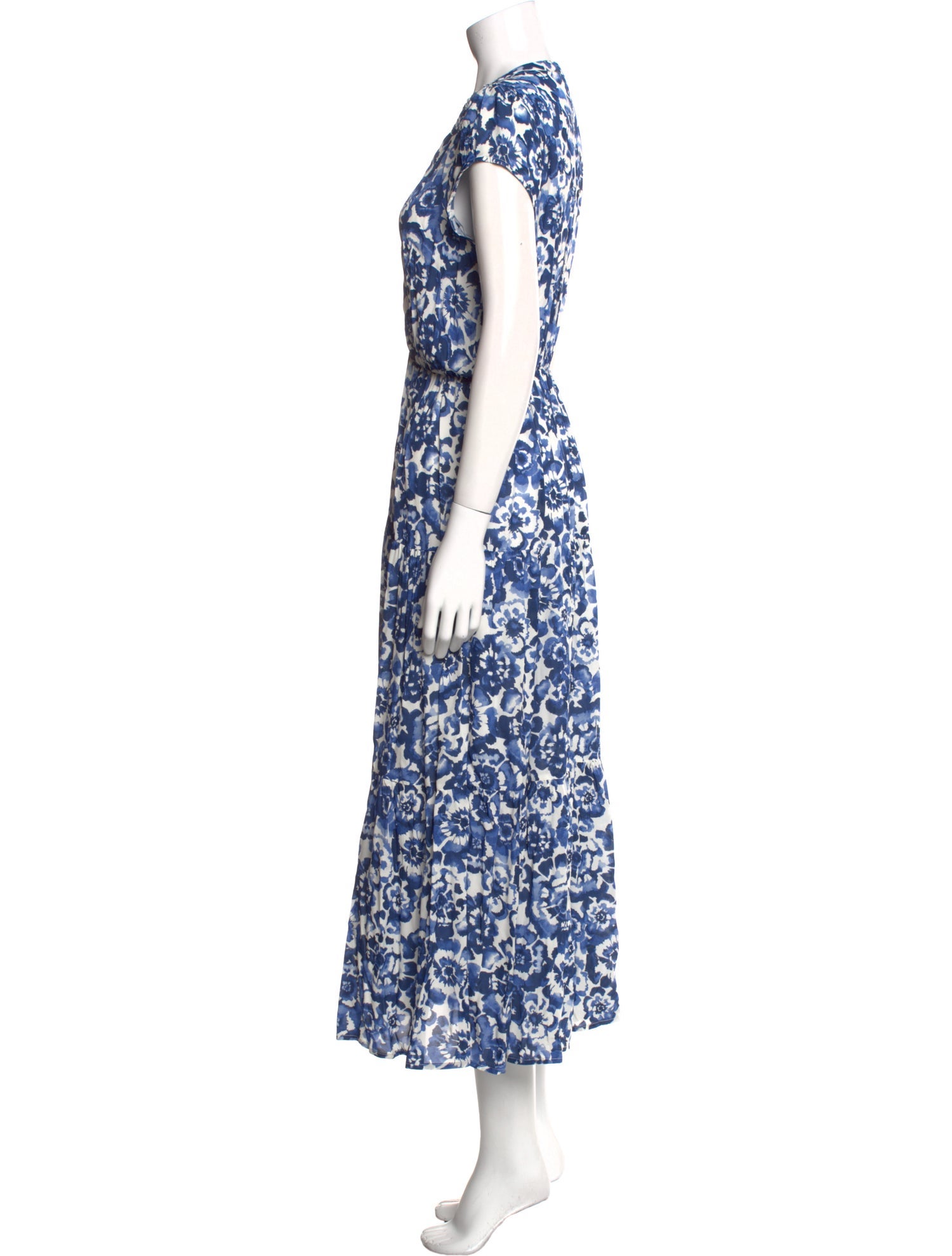Gerard Darel Floral Print Midi Length Dress