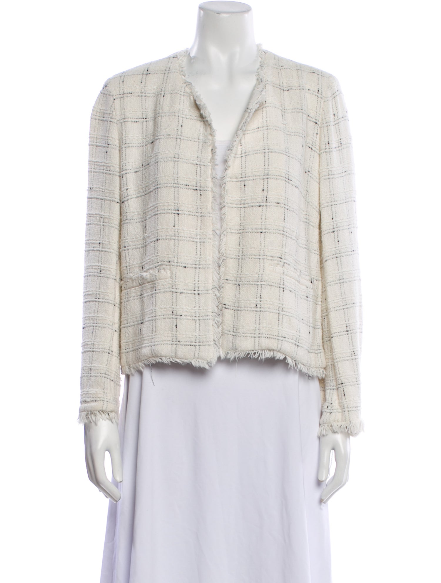 Gerard Darel Plaid Print Evening Jacket