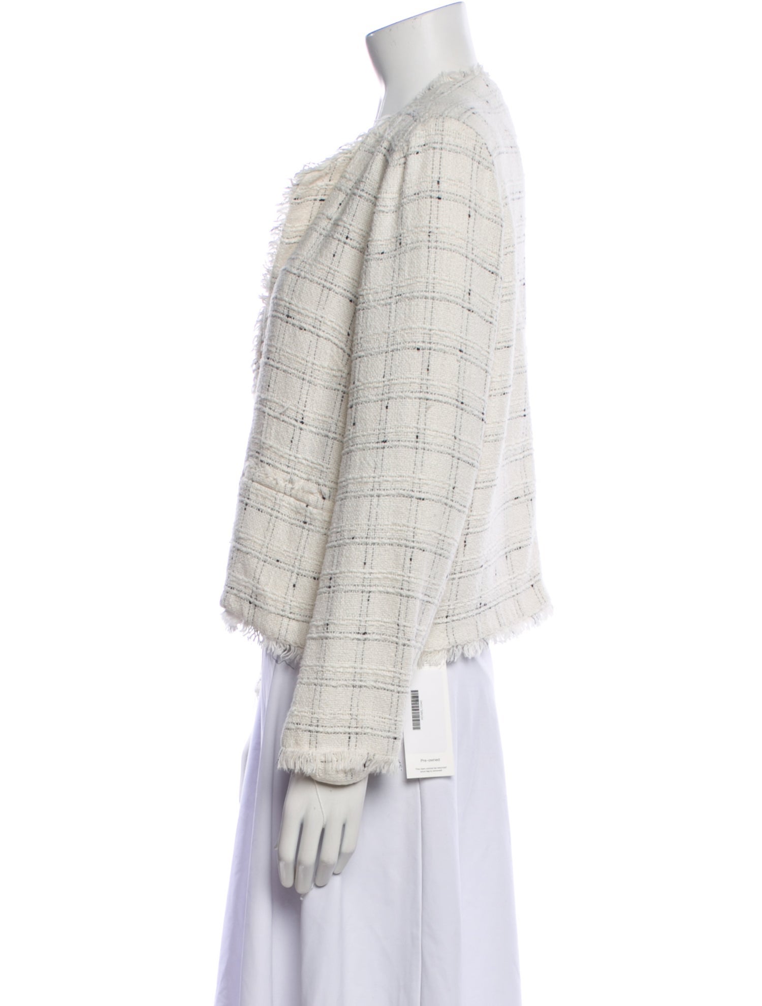 Gerard Darel Plaid Print Evening Jacket