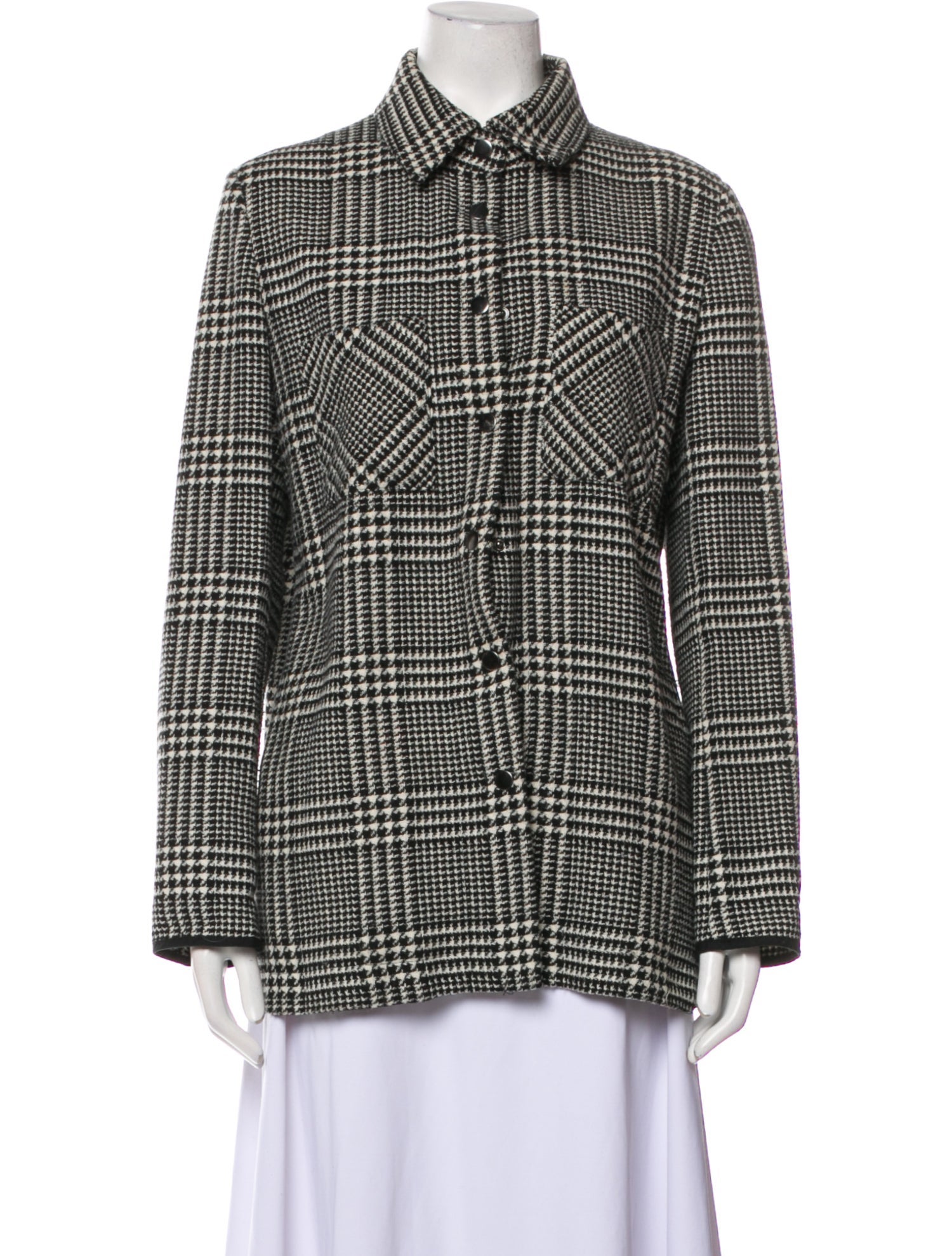 Gerard Darel Houndstooth Print Blazer