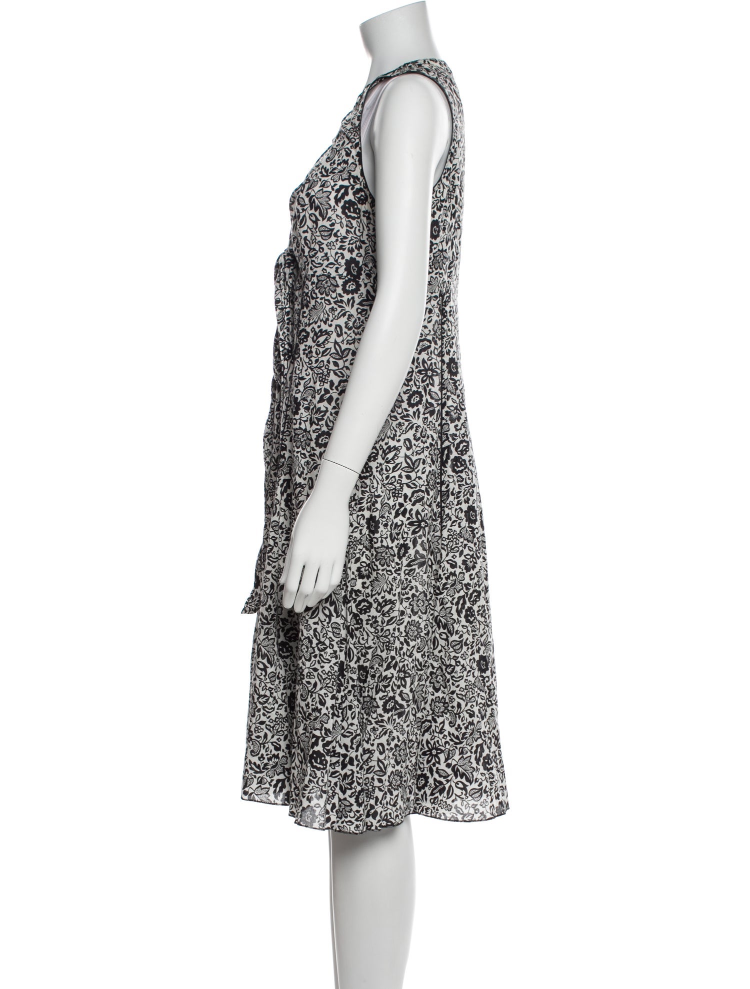 Gerard Darel Floral Print Midi Length Dress