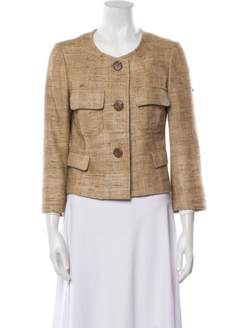 Gerard Darel Silk Tweed Pattern Evening Jacket