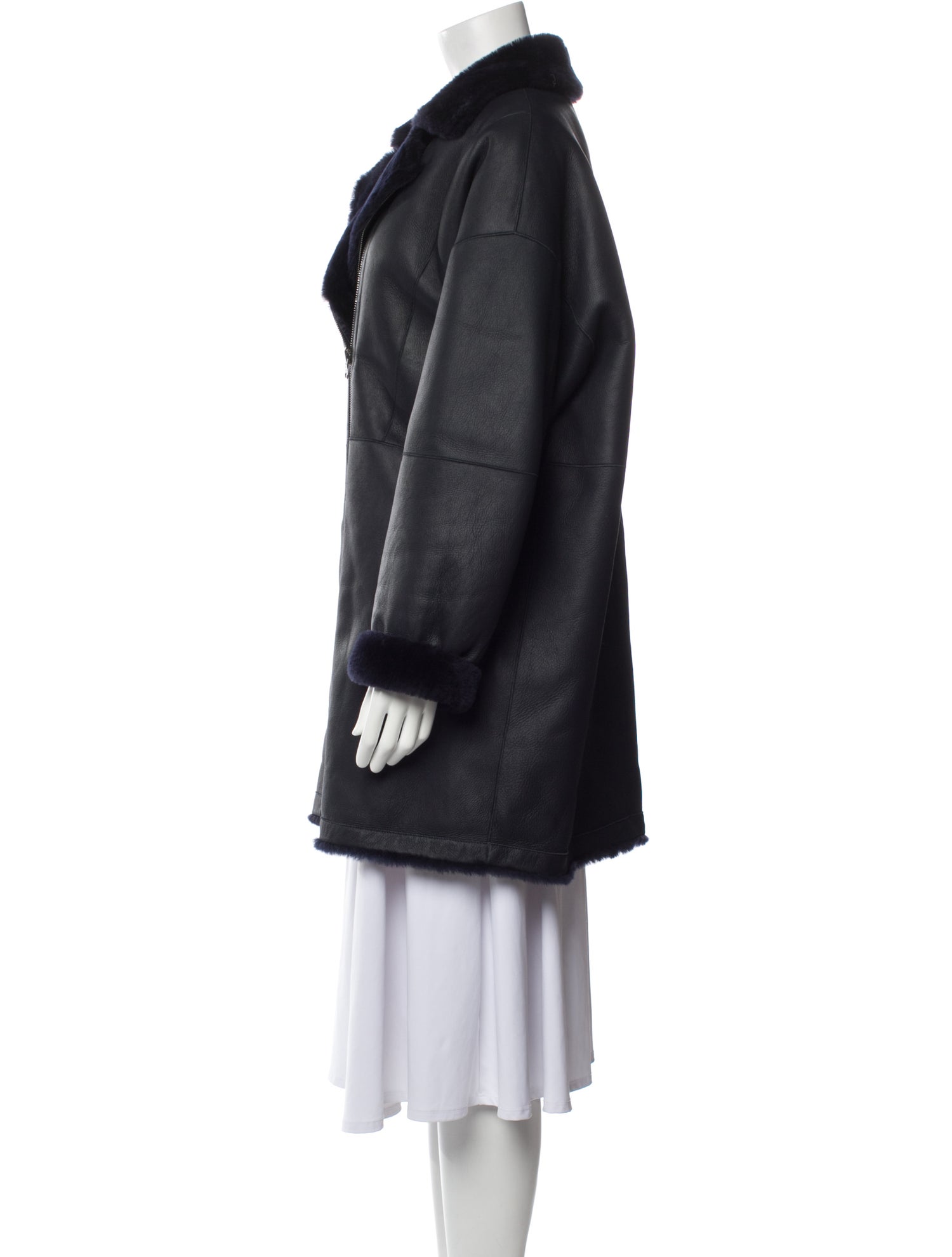 Gerard Darel Shearling Fur Jacket