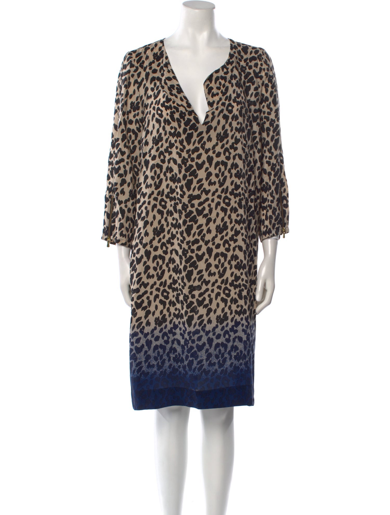 Gerard Darel Silk Knee-Length Dress