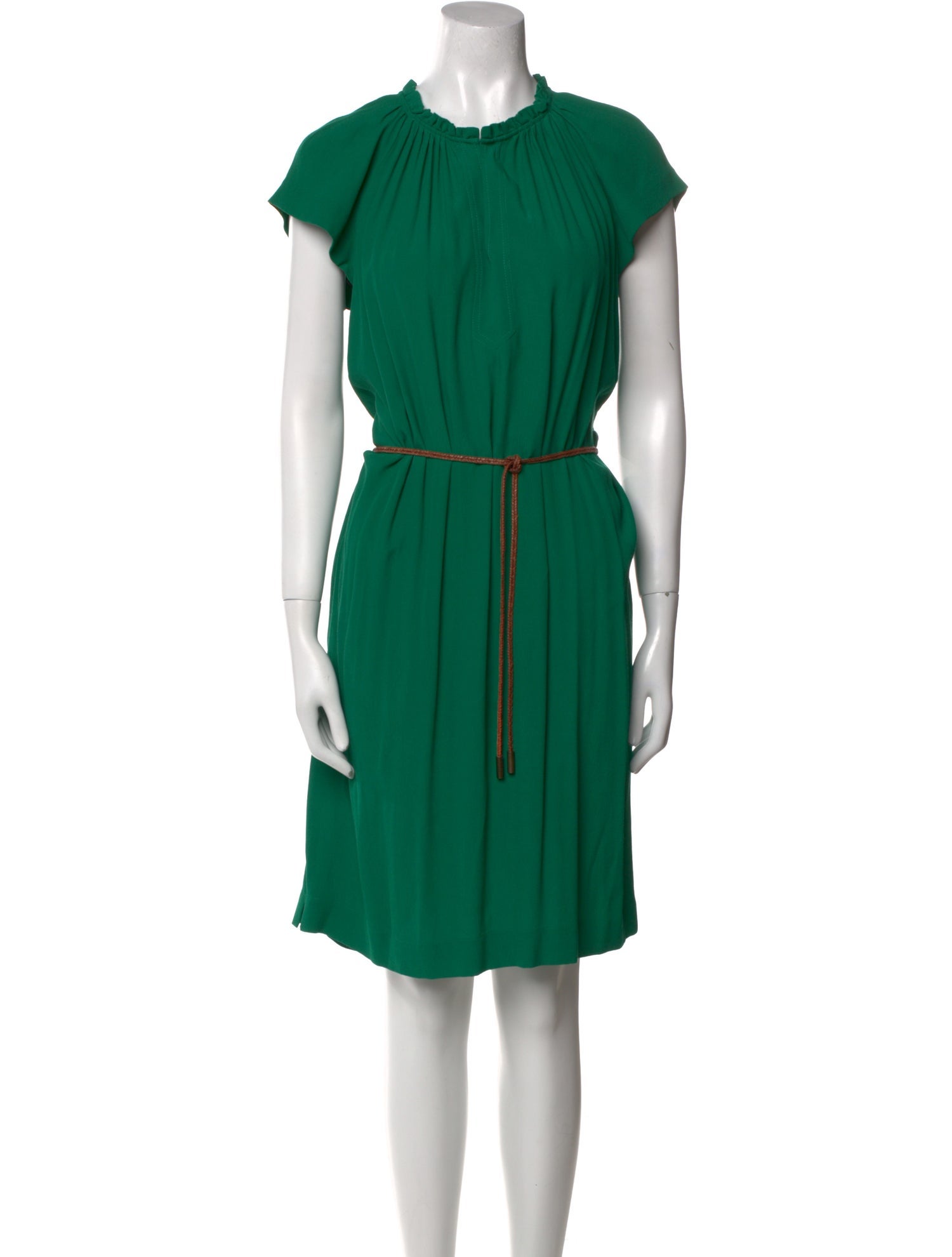 Gerard Darel Crew Neck Knee-Length Dress