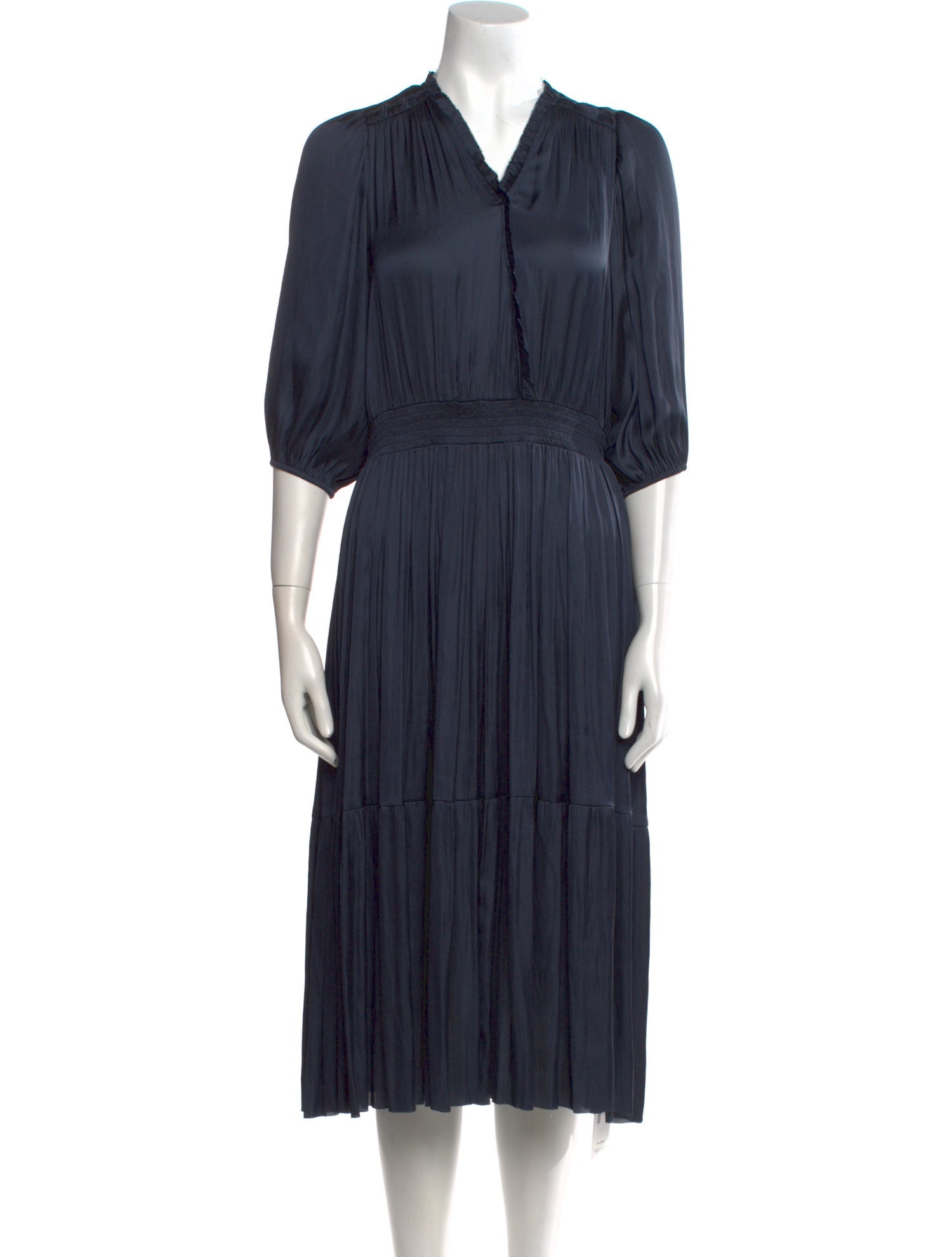 Gerard Darel V-Neck Midi Length Dress