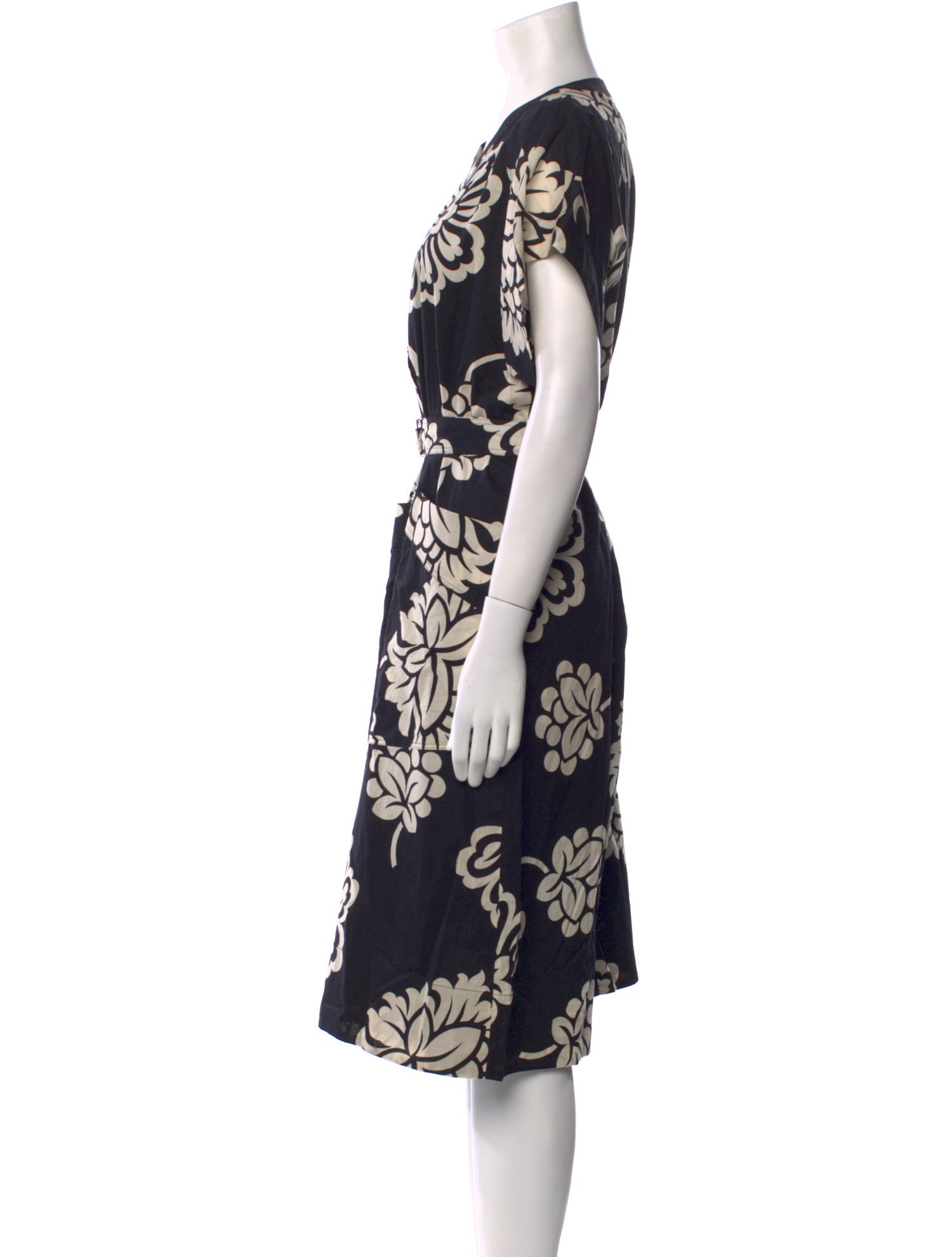 Gerard Darel Floral Print Midi Length Dress