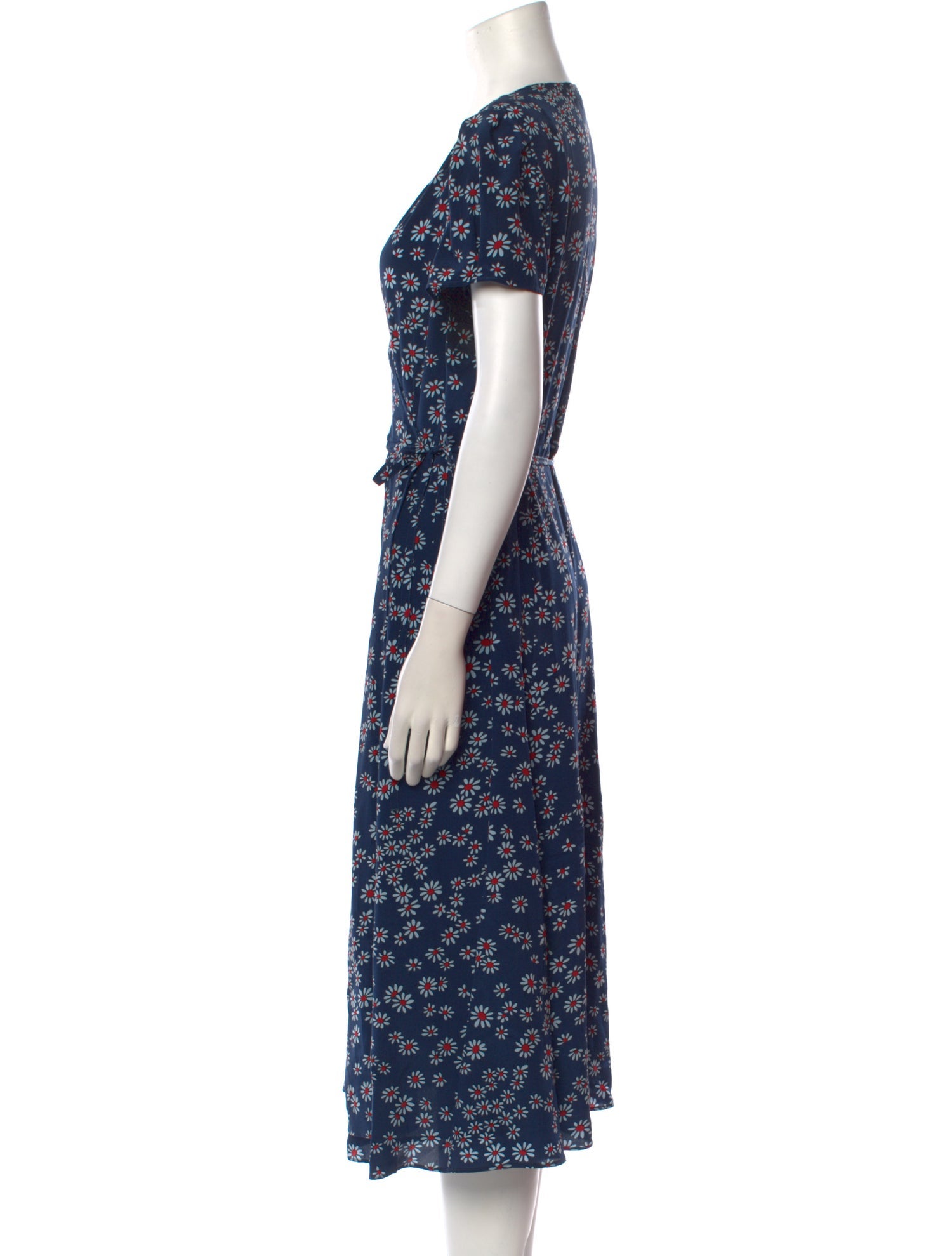 Gerard Darel Silk Midi Length Dress