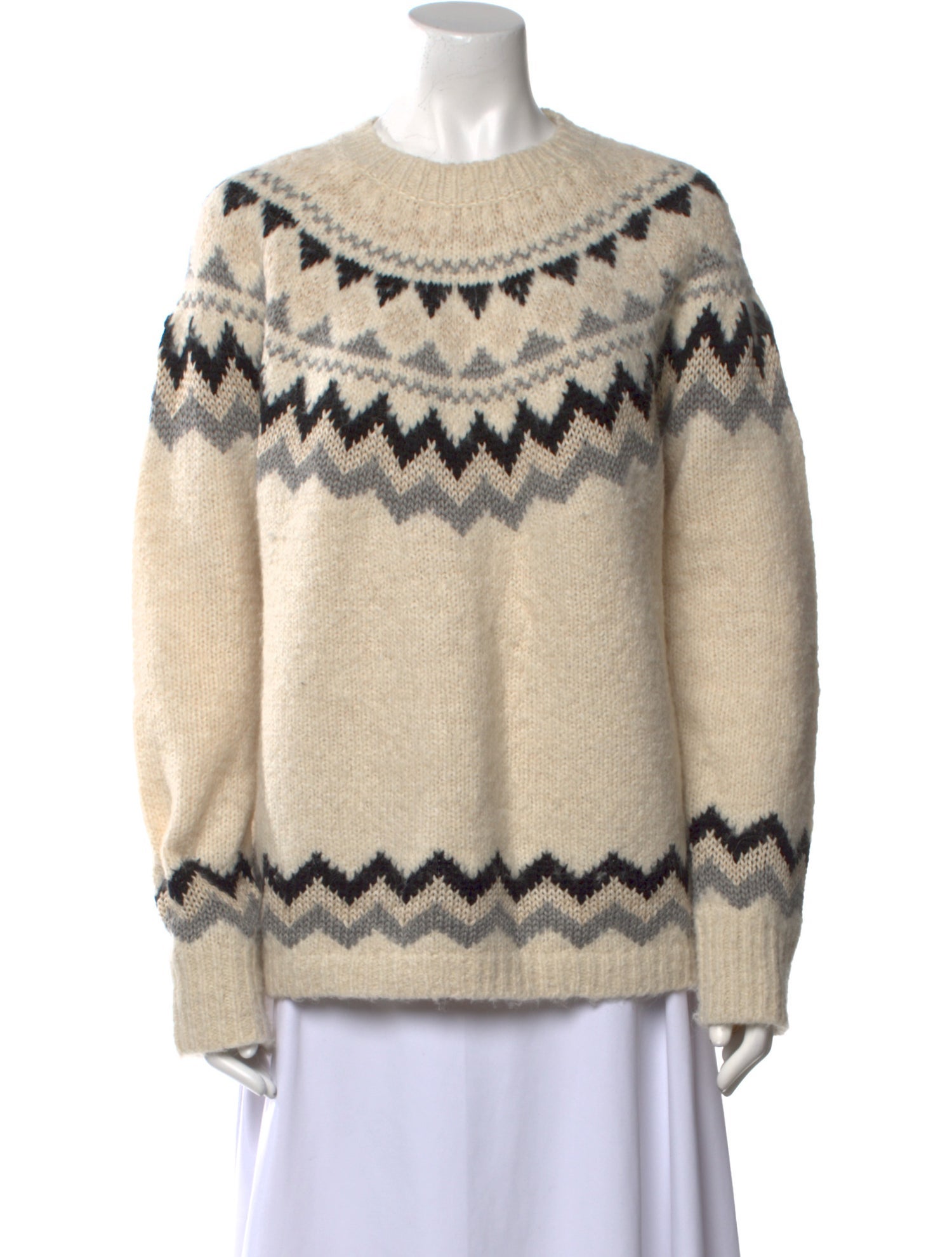 Gerard Darel Printed Crew Neck Sweater