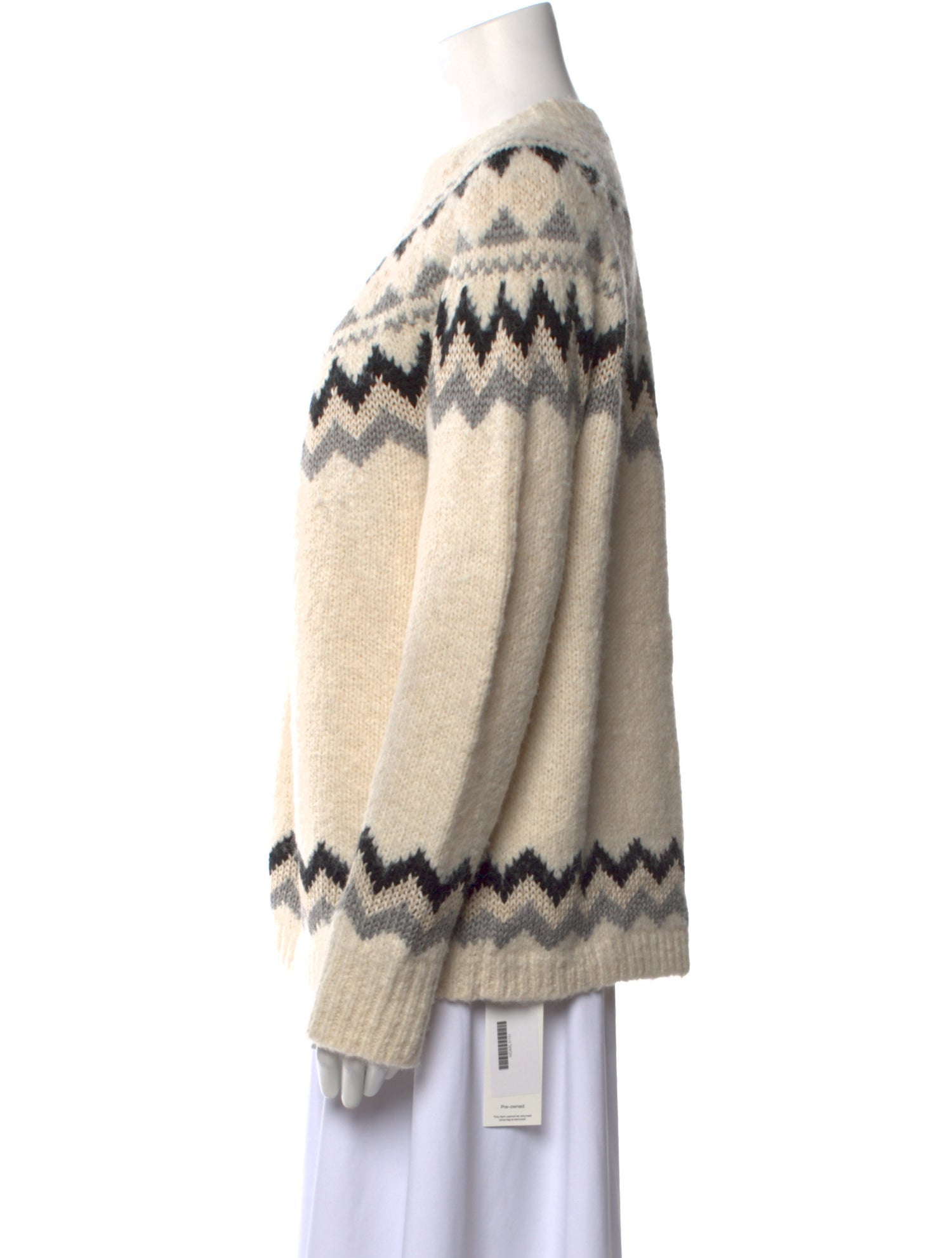 Gerard Darel Printed Crew Neck Sweater