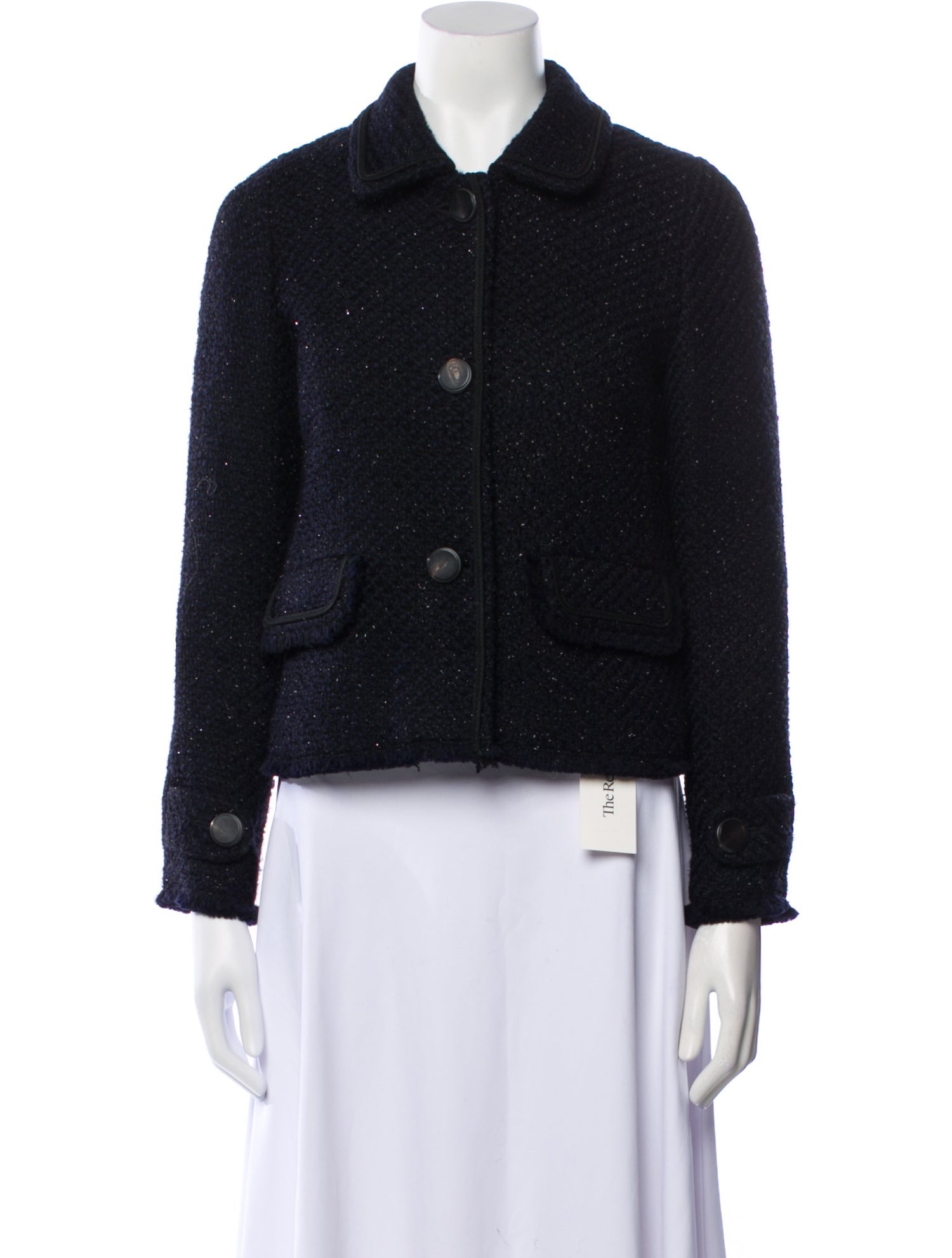 Gerard Darel Tweed Pattern Evening Jacket