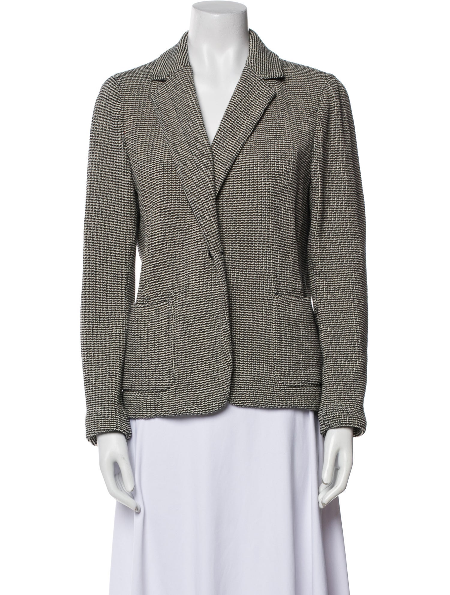 Gerard Darel Plaid Print Blazer