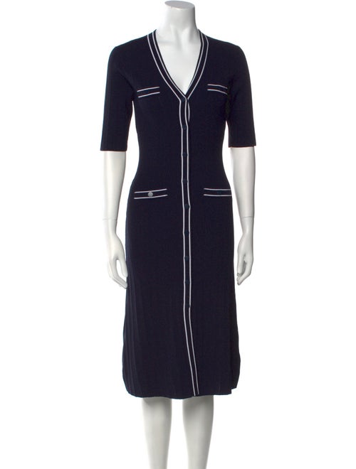 Gerard Darel V-Neck Midi Length Dress