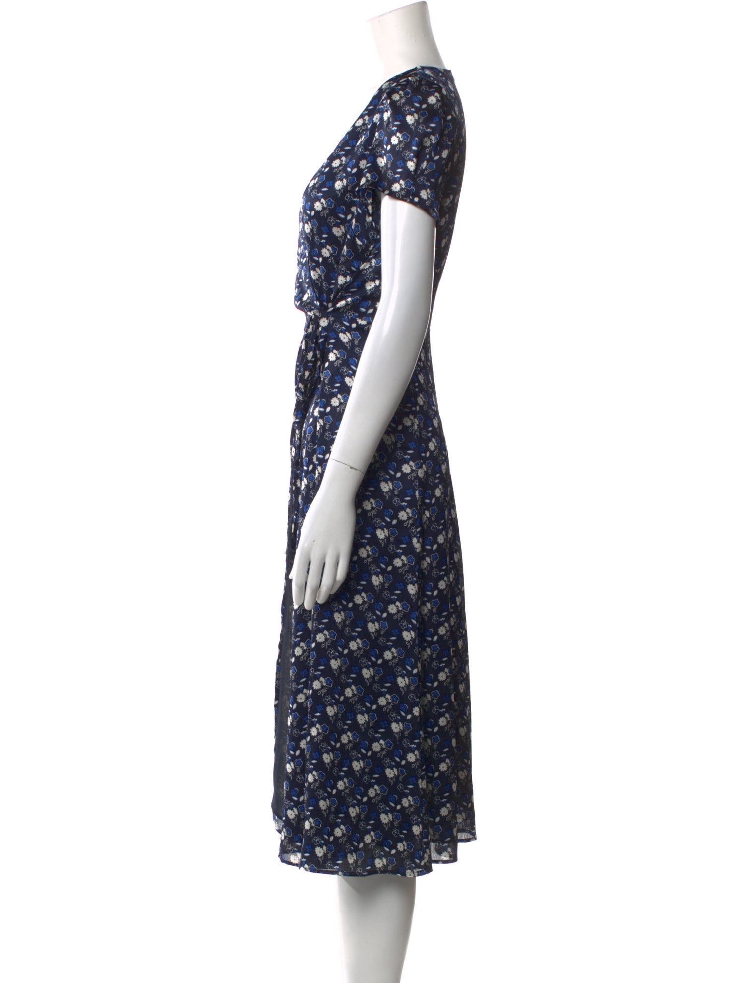 Gerard Darel Floral Print Midi Length Dress