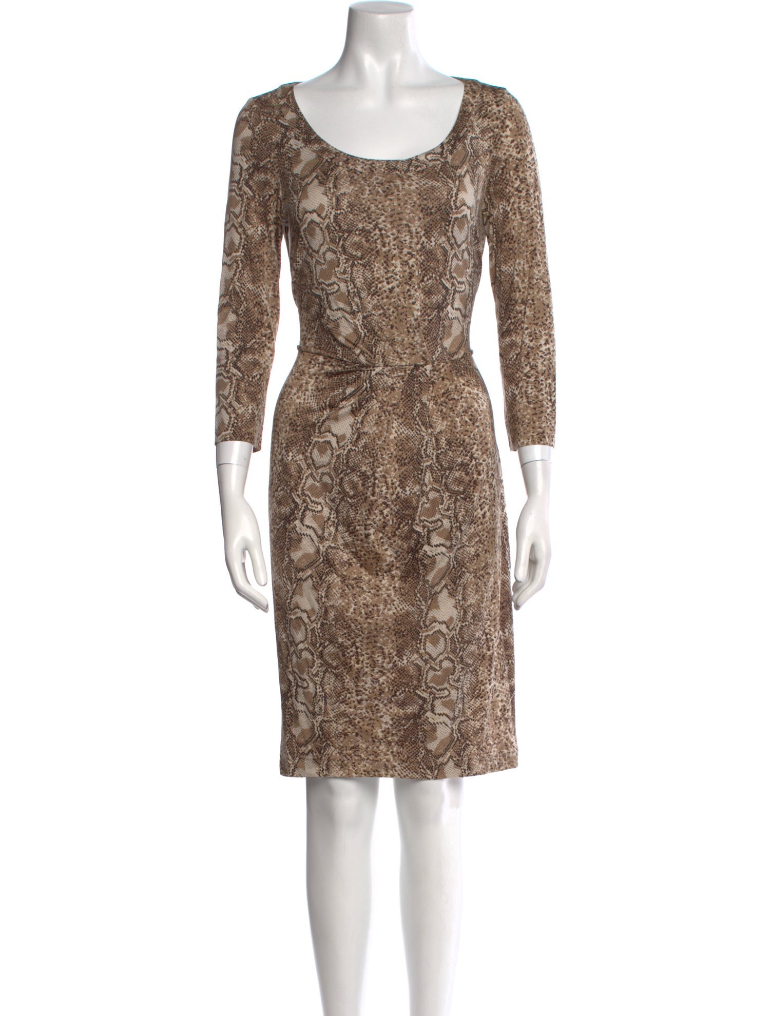 Gerard Darel Animal Print Knee-Length Dress