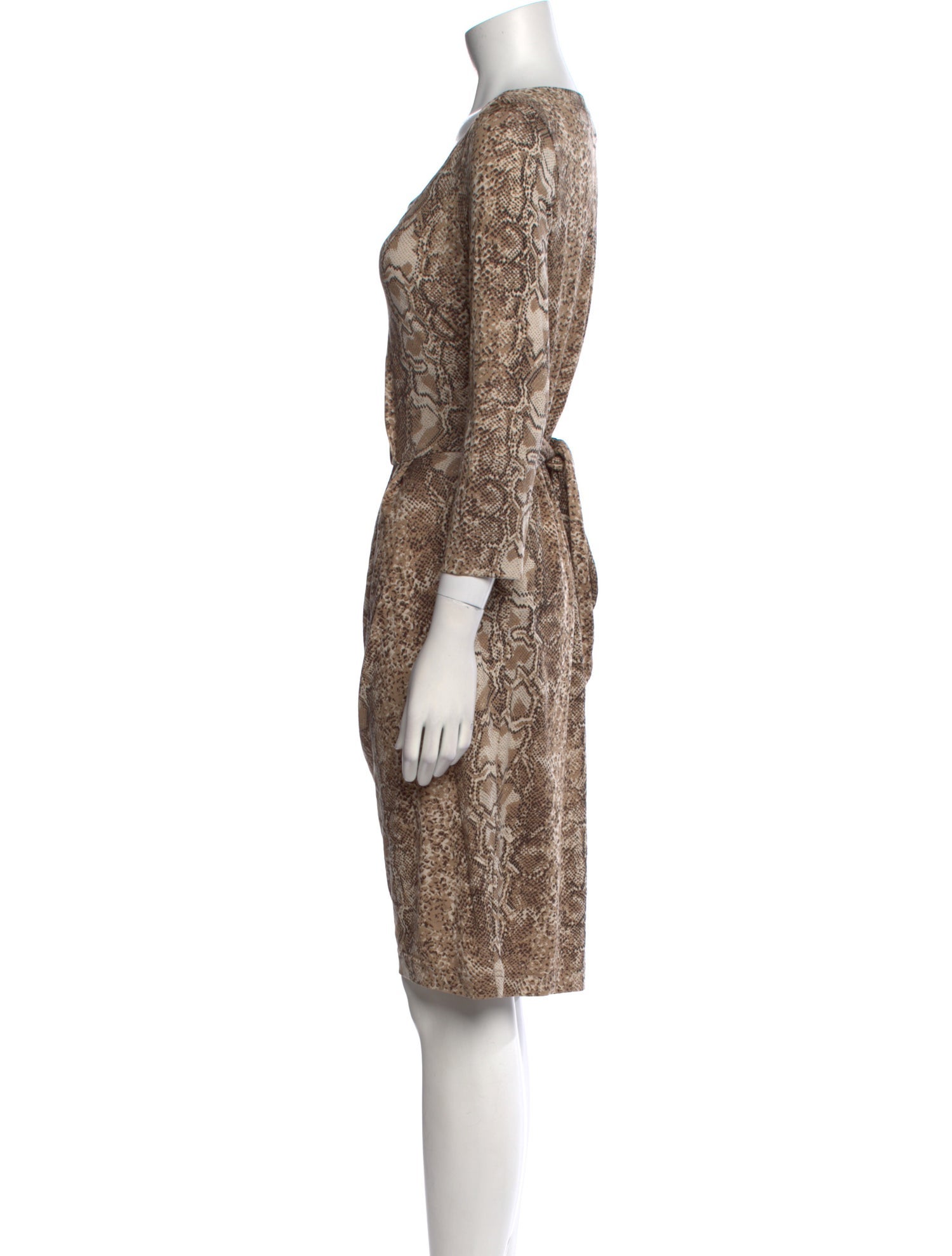 Gerard Darel Animal Print Knee-Length Dress