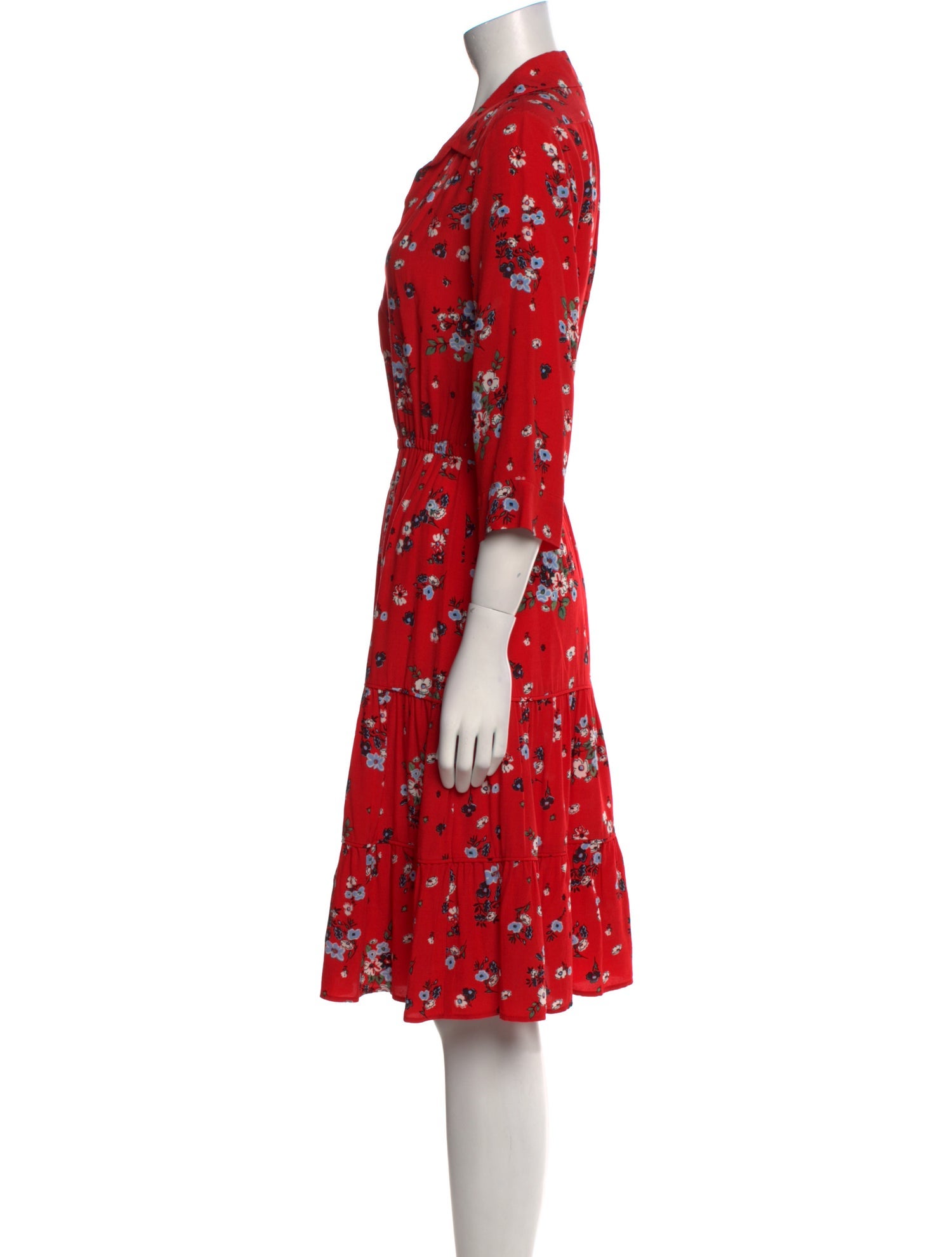 Gerard Darel Floral Print Knee-Length Dress