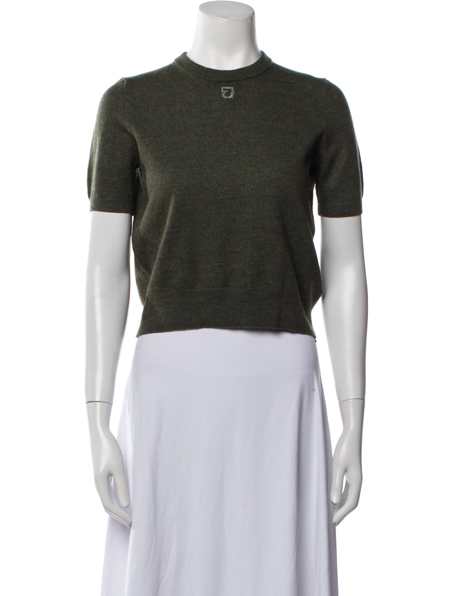 Gerard Darel Merino Wool Crew Neck Sweater