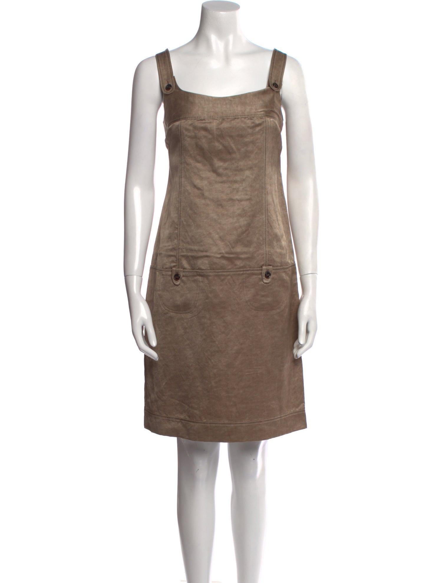 Gerard Darel Square Neckline Mini Dress