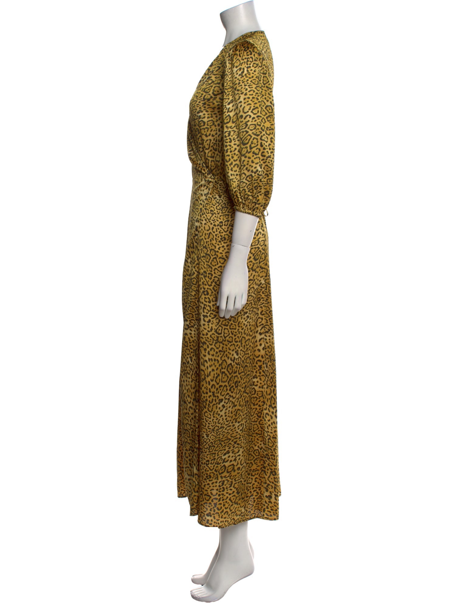 Gerard Darel Animal Print Long Dress