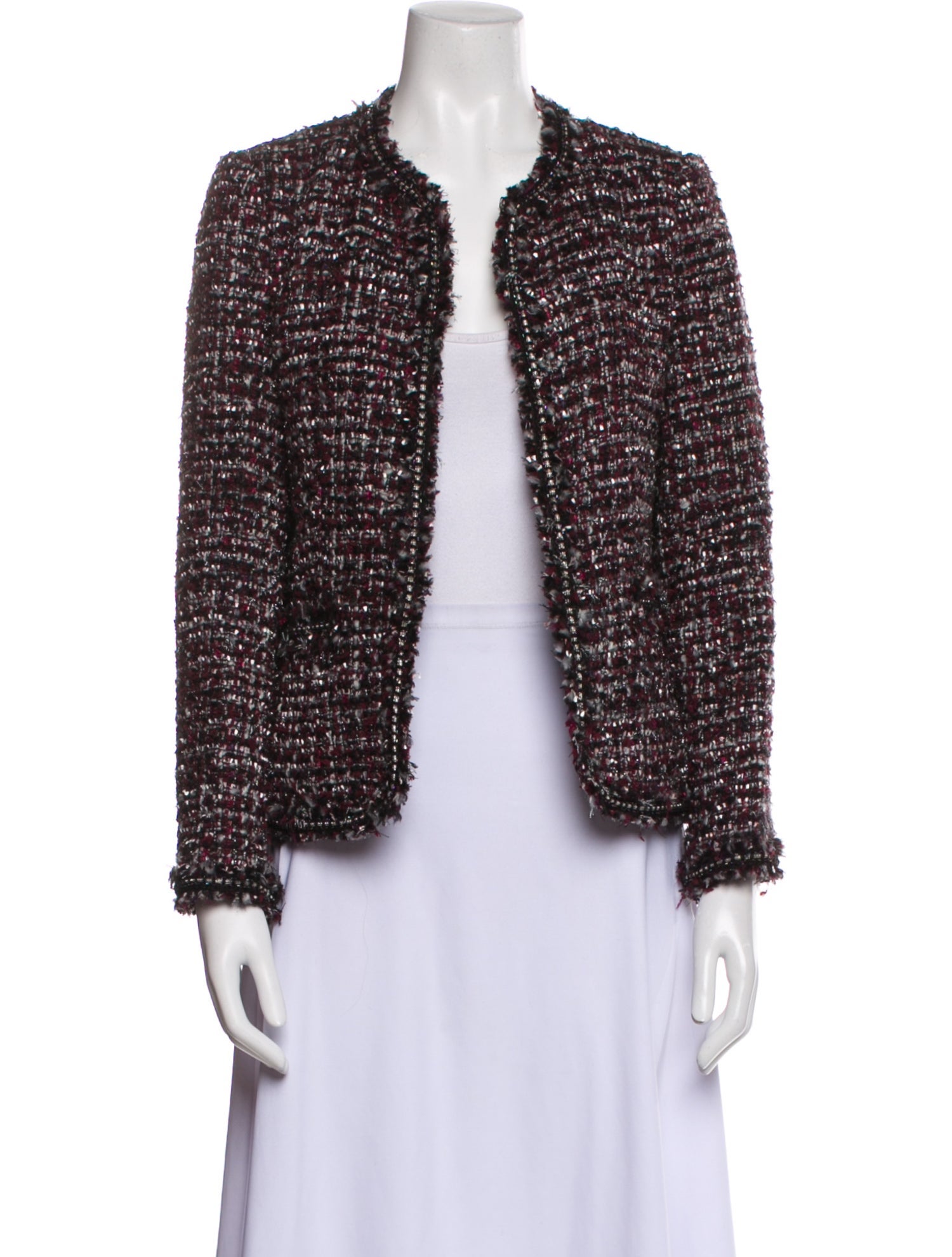 Gerard Darel Tweed Pattern Evening Jacket
