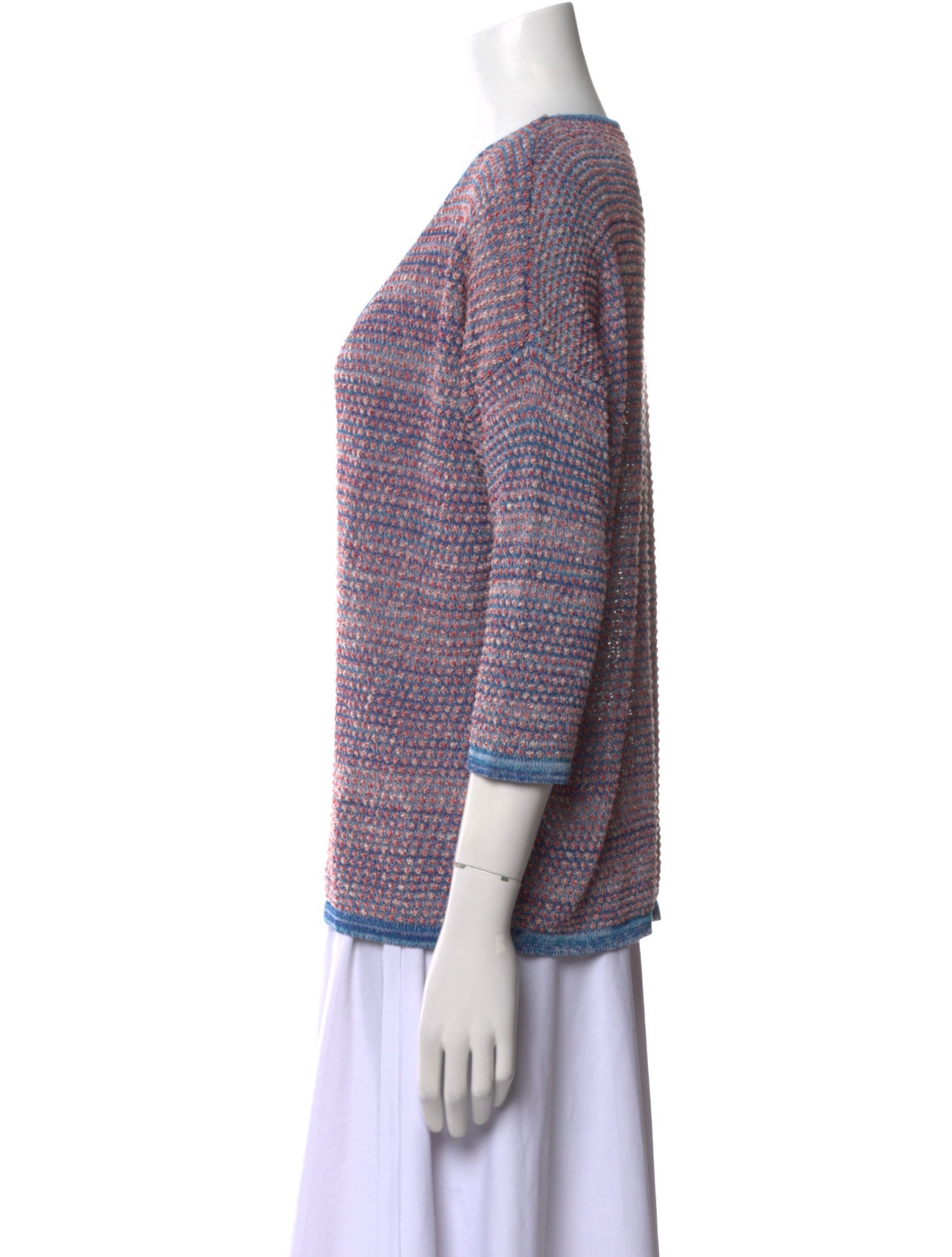 Gerard Darel Striped V-Neck Sweater