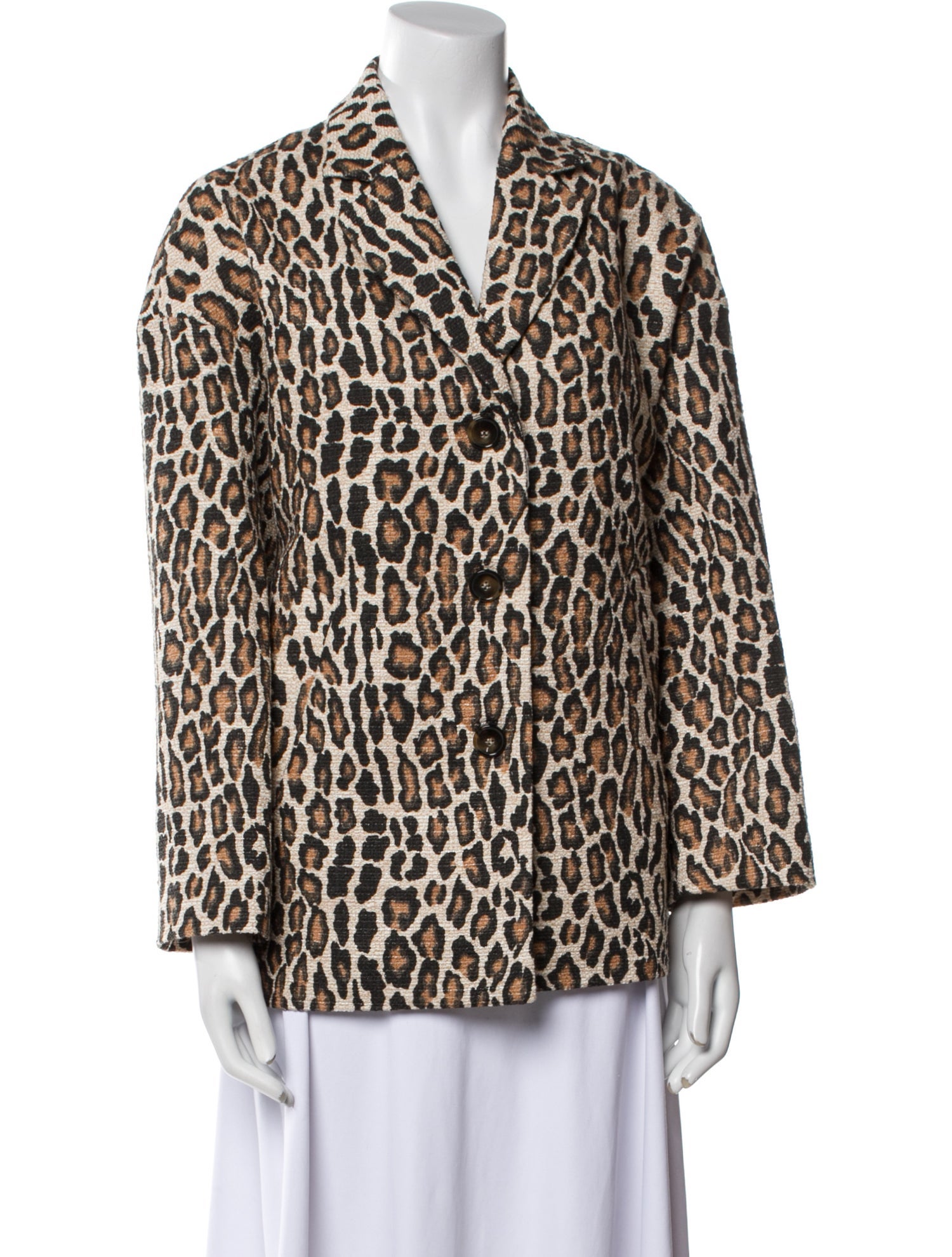 Gerard Darel Animal Print Blazer