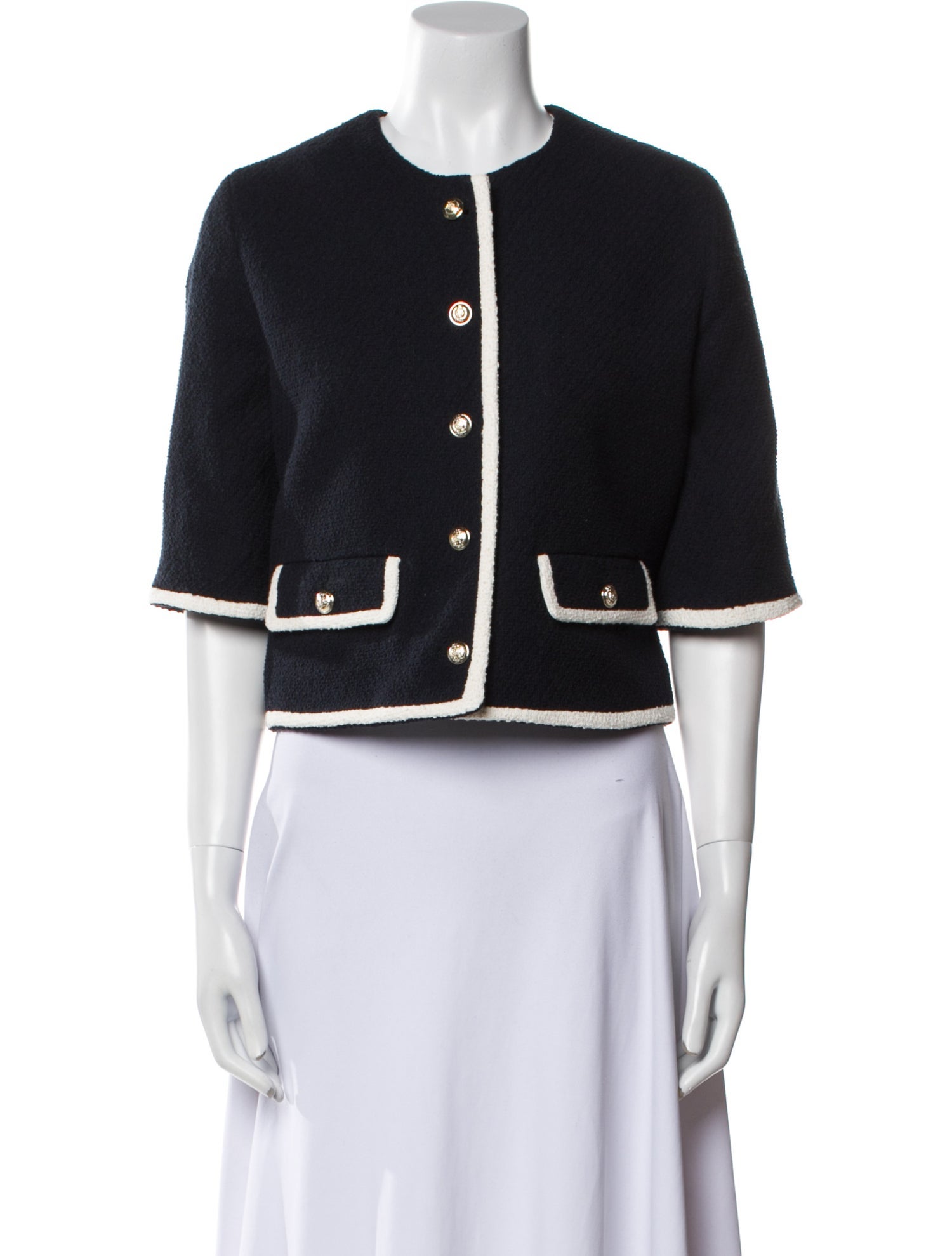 Gerard Darel Colorblock Pattern Evening Jacket