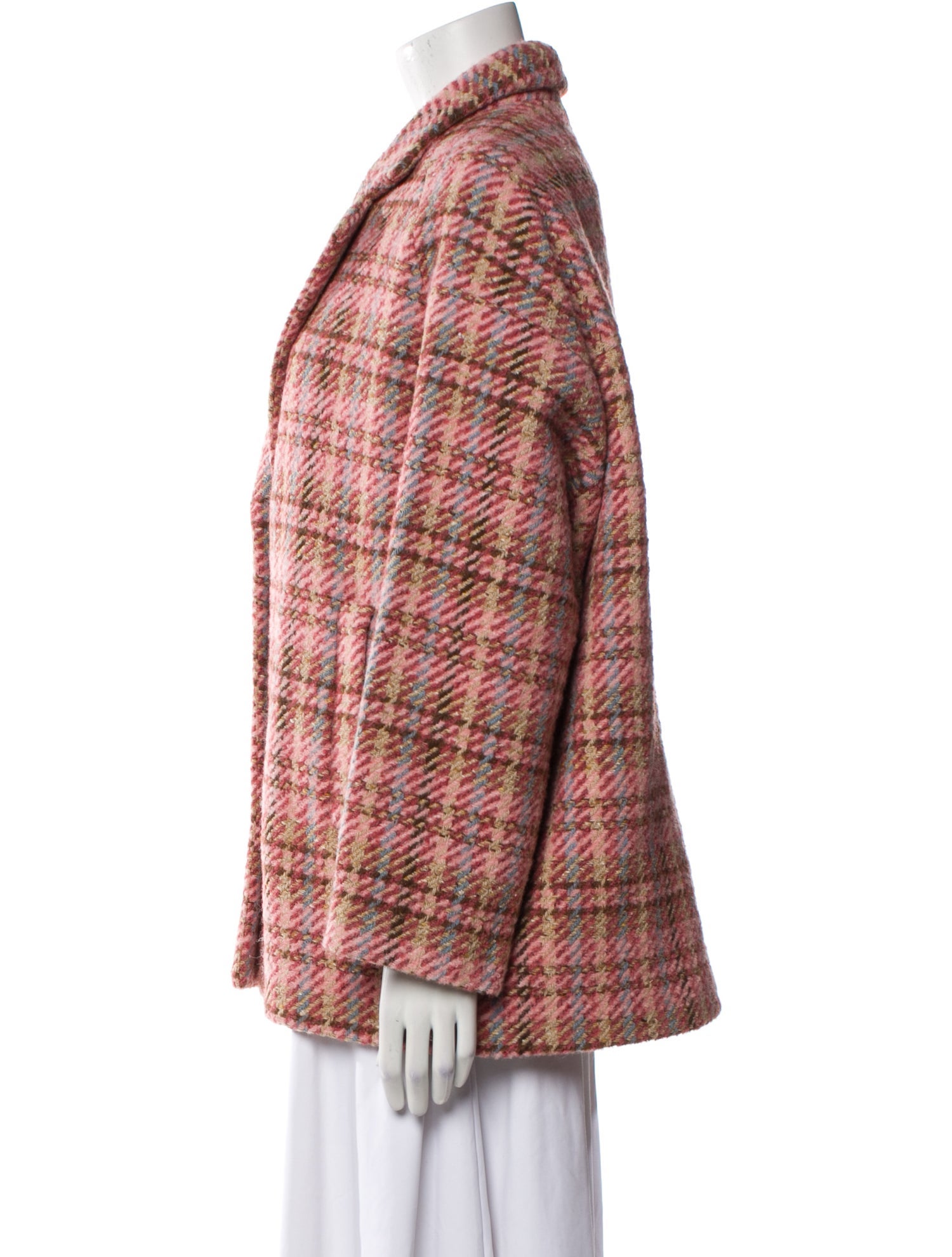 Gerard Darel Plaid Print Blazer w/ Tags