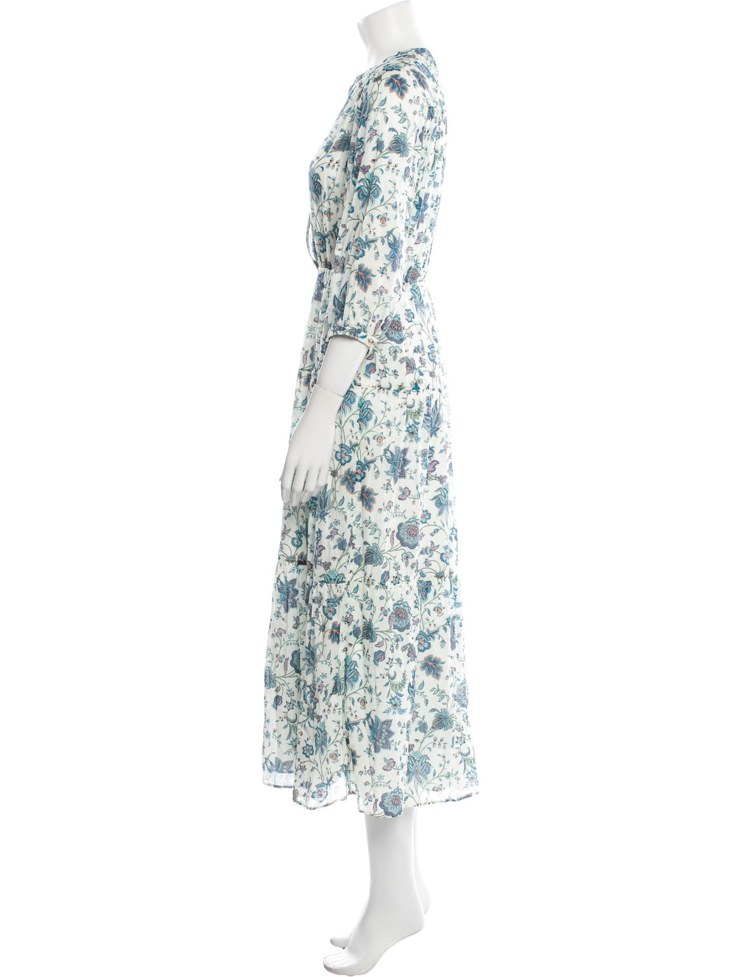 Gerard Darel Floral Print Long Dress