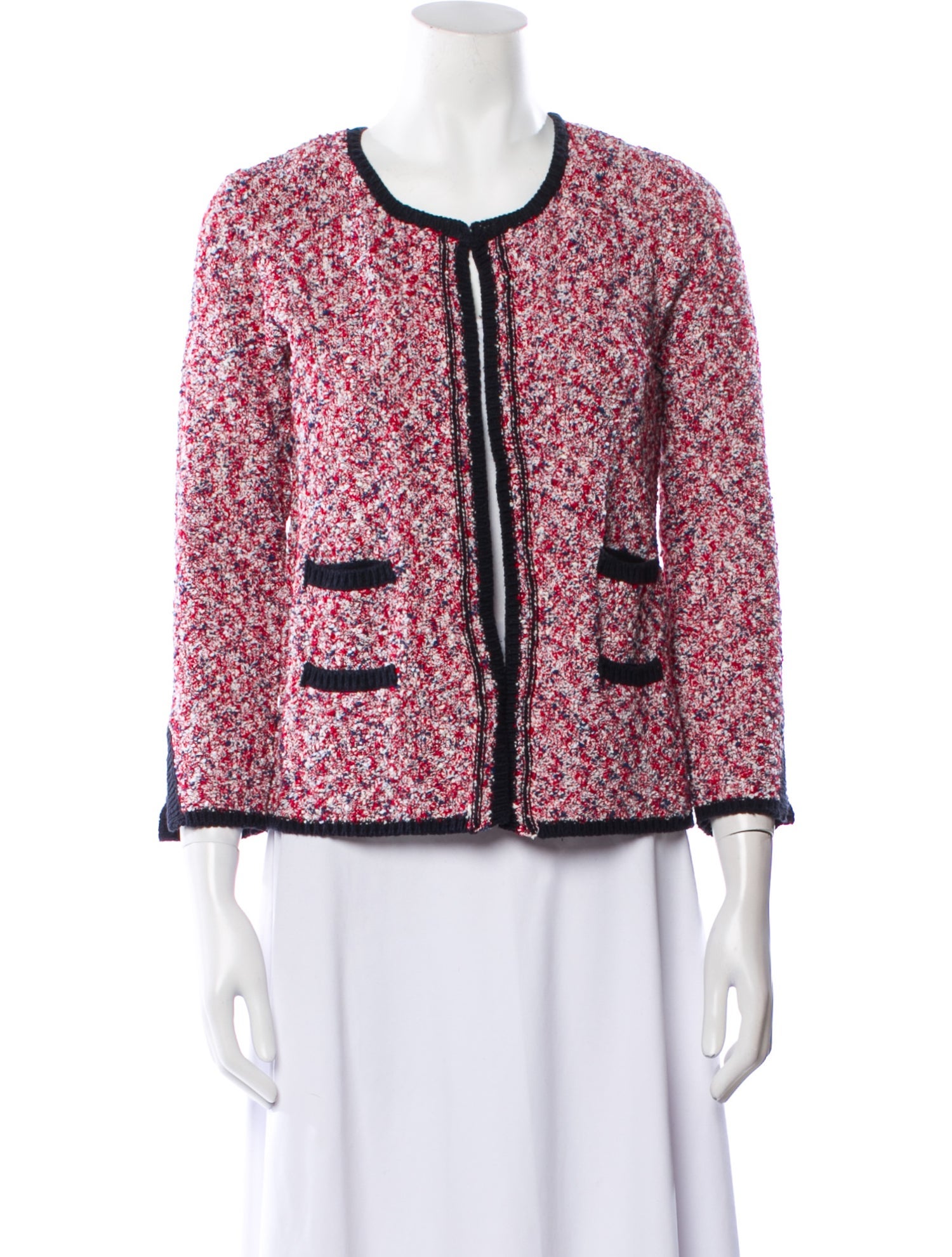 Gerard Darel Striped Scoop Neck Sweater