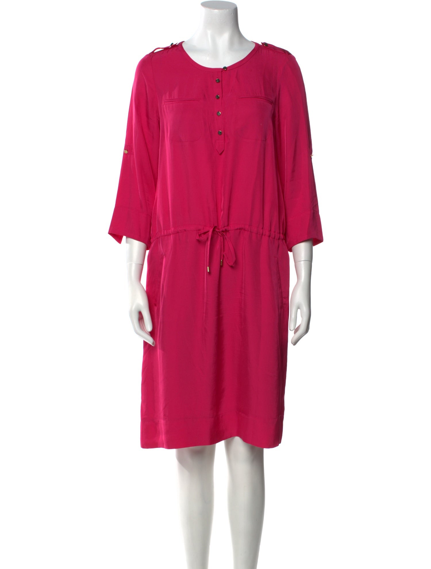 Gerard Darel Crew Neck Knee-Length Dress