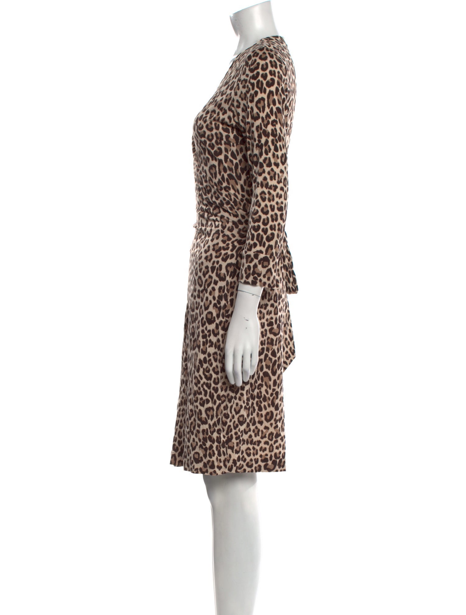 Gerard Darel Animal Print Knee-Length Dress