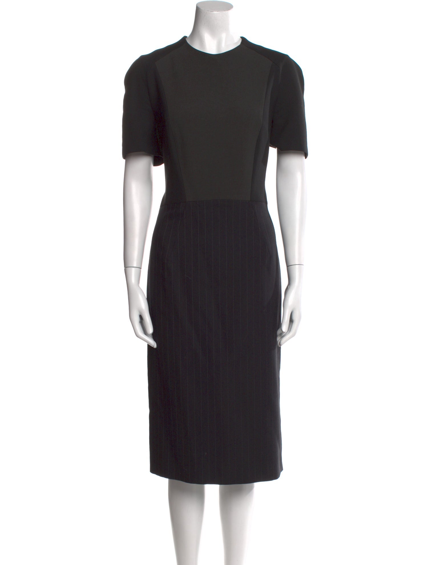Gerard Darel Crew Neck Midi Length Dress