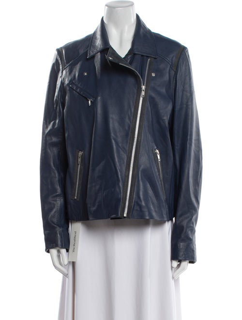 Gerard Darel Lamb Leather Biker Jacket