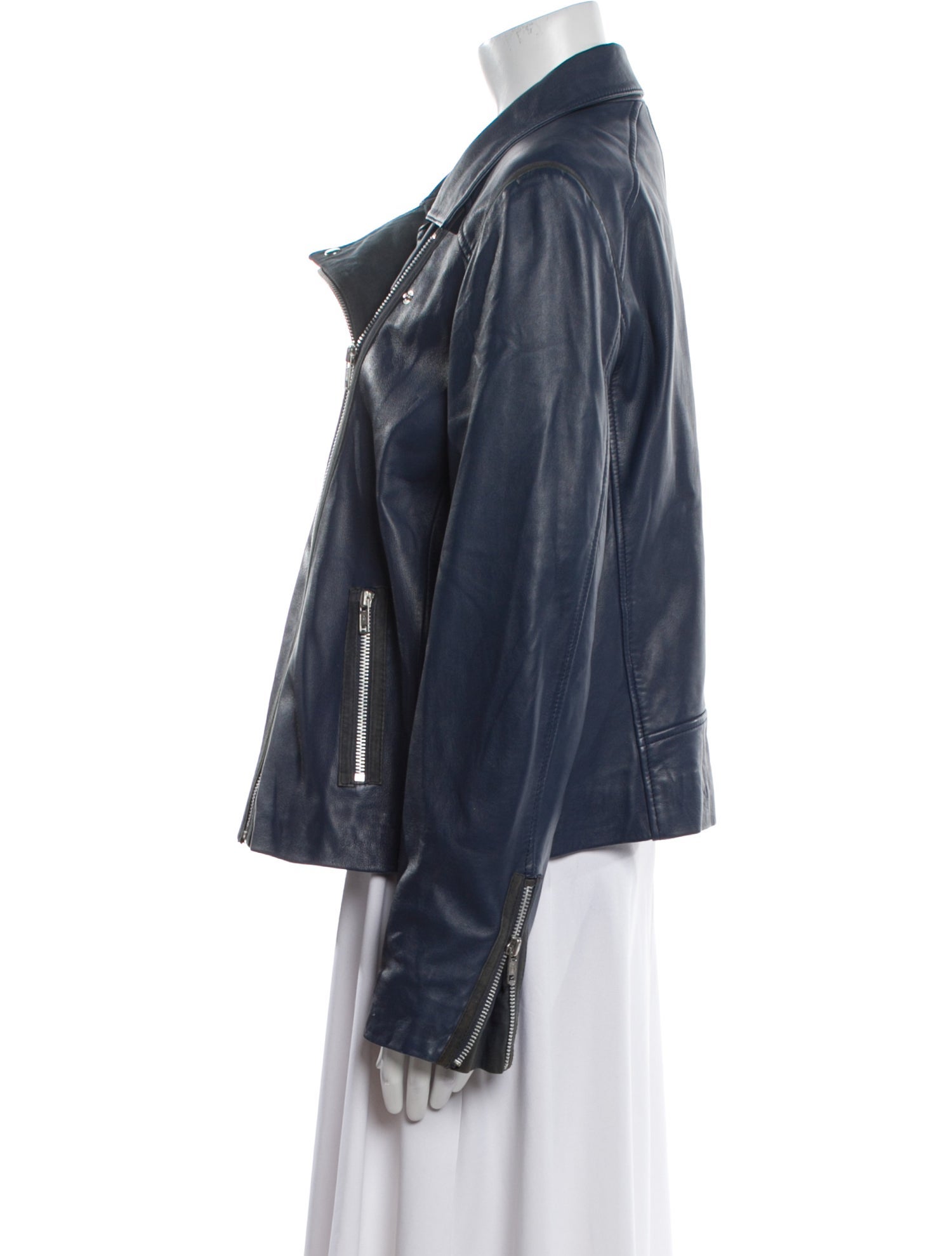 Gerard Darel Lamb Leather Biker Jacket