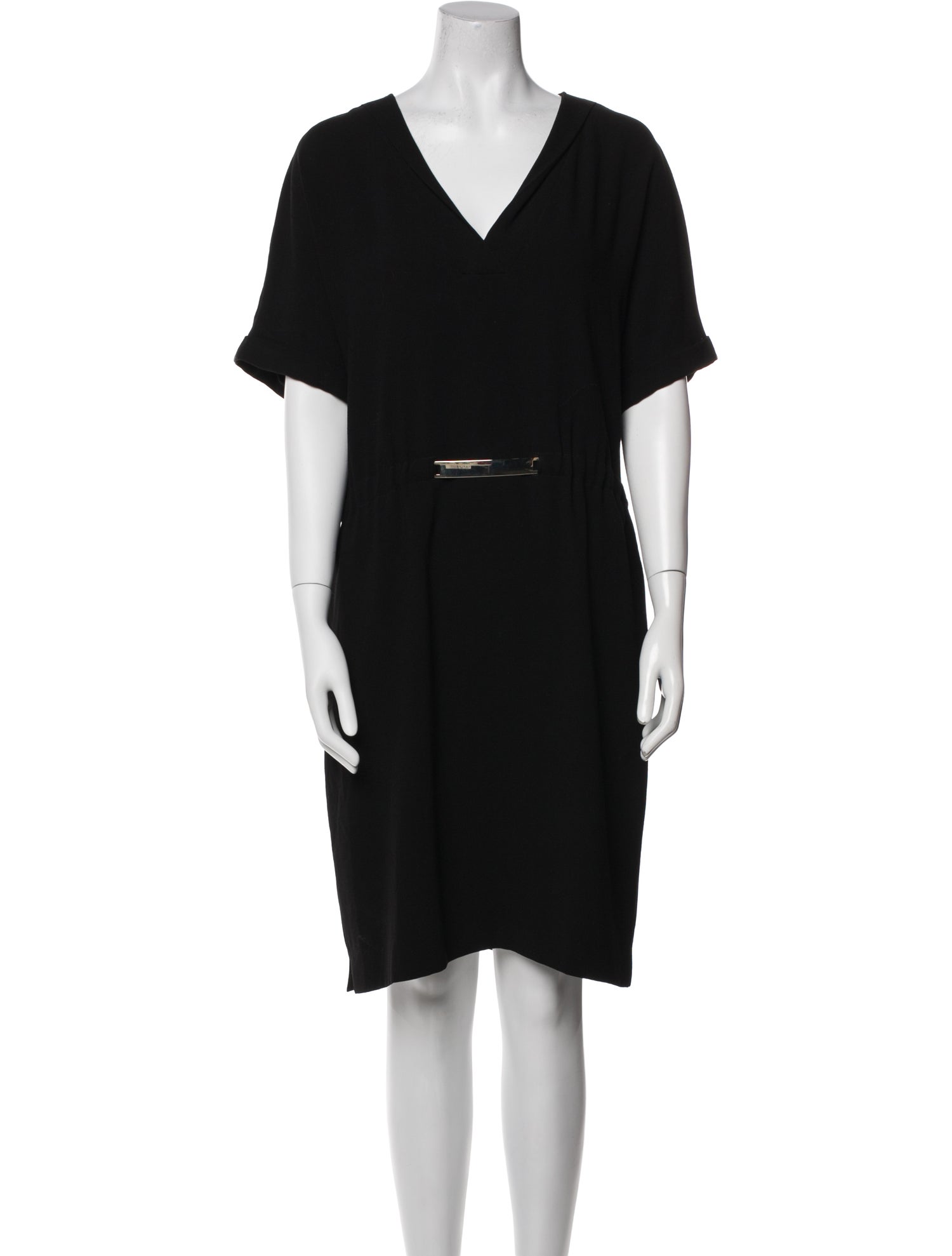 Gerard Darel V-Neck Knee-Length Dress