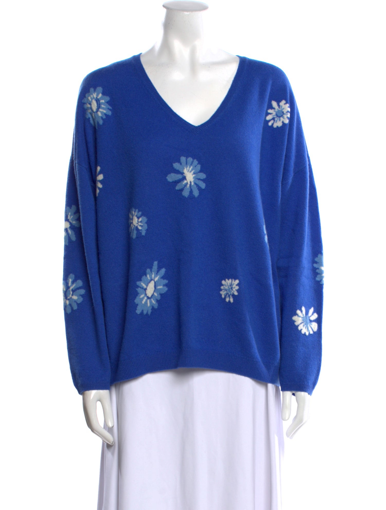 Gerard Darel Cashmere Printed Sweater