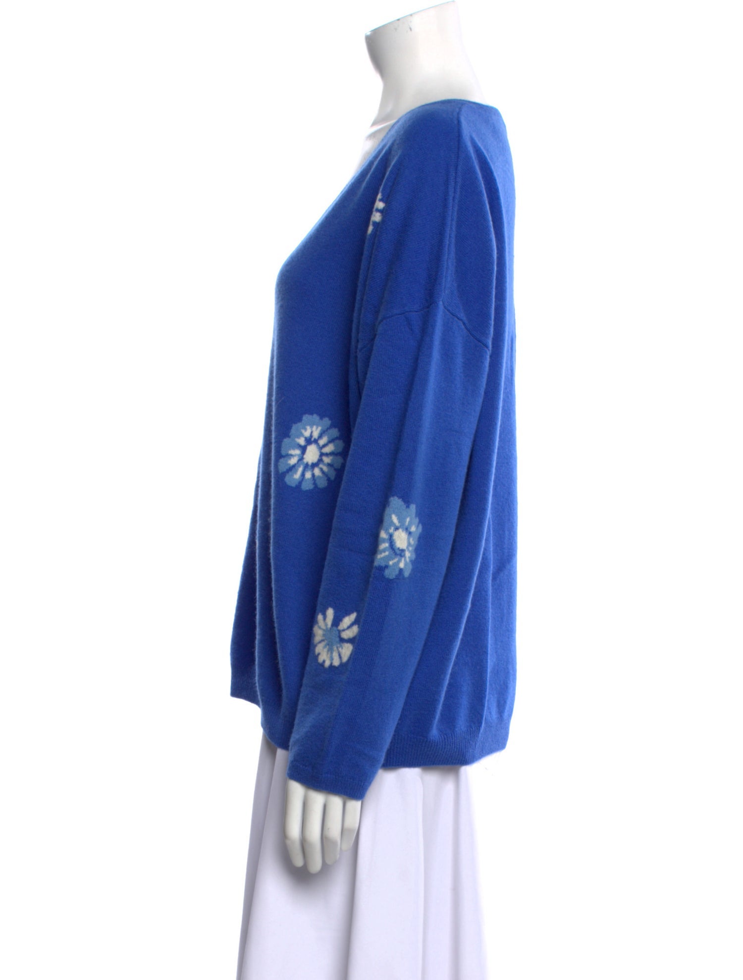 Gerard Darel Cashmere Printed Sweater