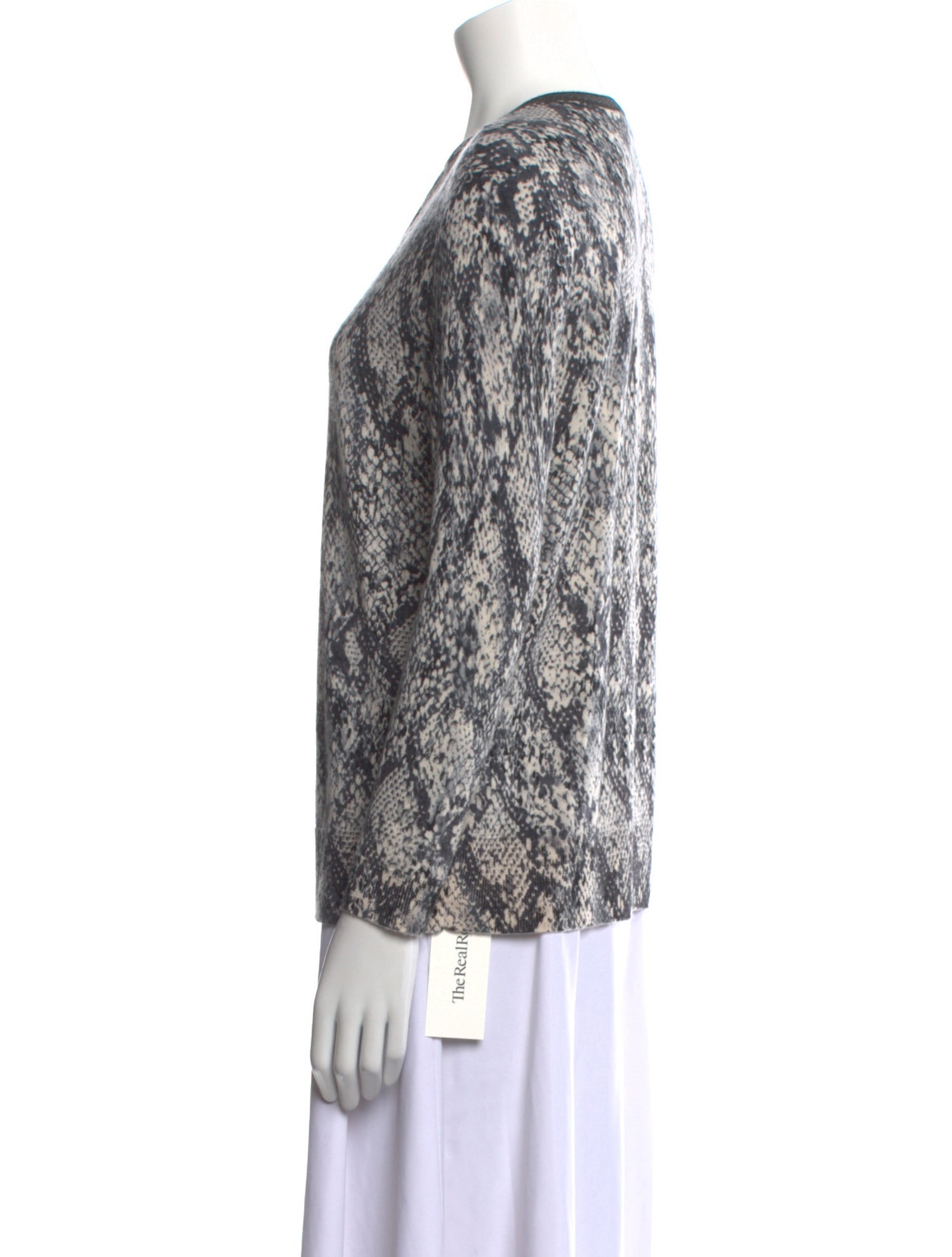 Gerard Darel Merino Wool Animal Print Sweater