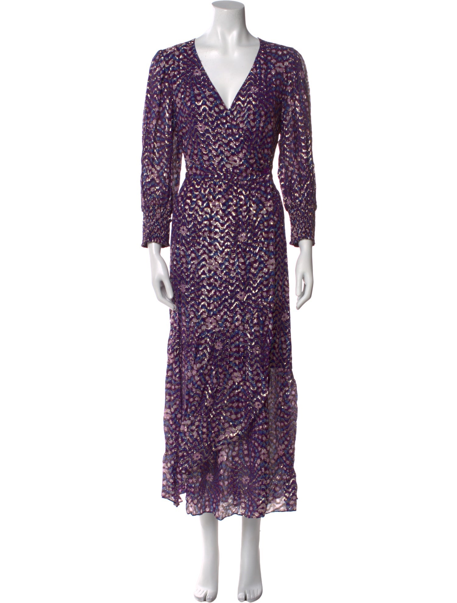 Gerard Darel Printed Long Dress w/ Tags