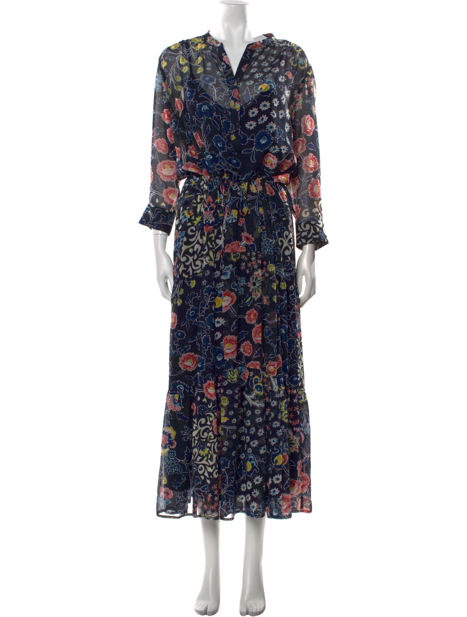 Gerard Darel Printed Long Dress