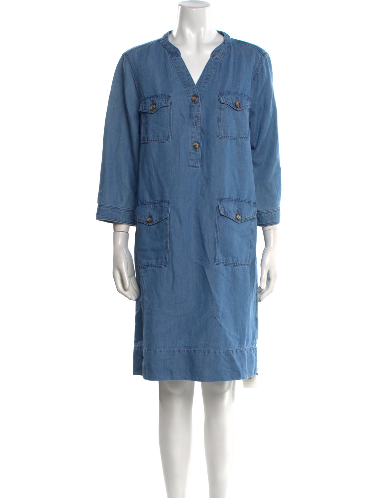 Gerard Darel V-Neck Knee-Length Dress