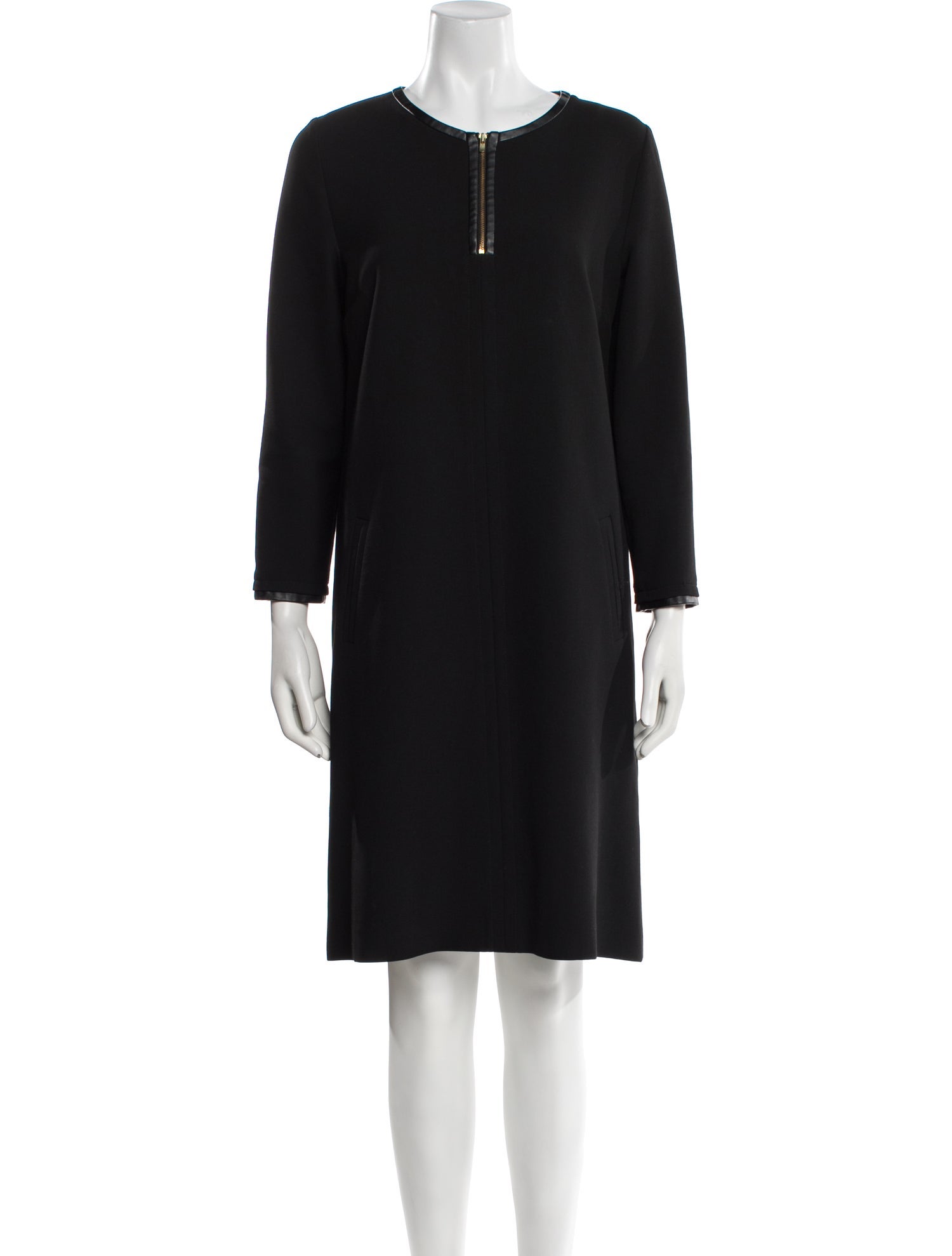 Gerard Darel Scoop Neck Knee-Length Dress